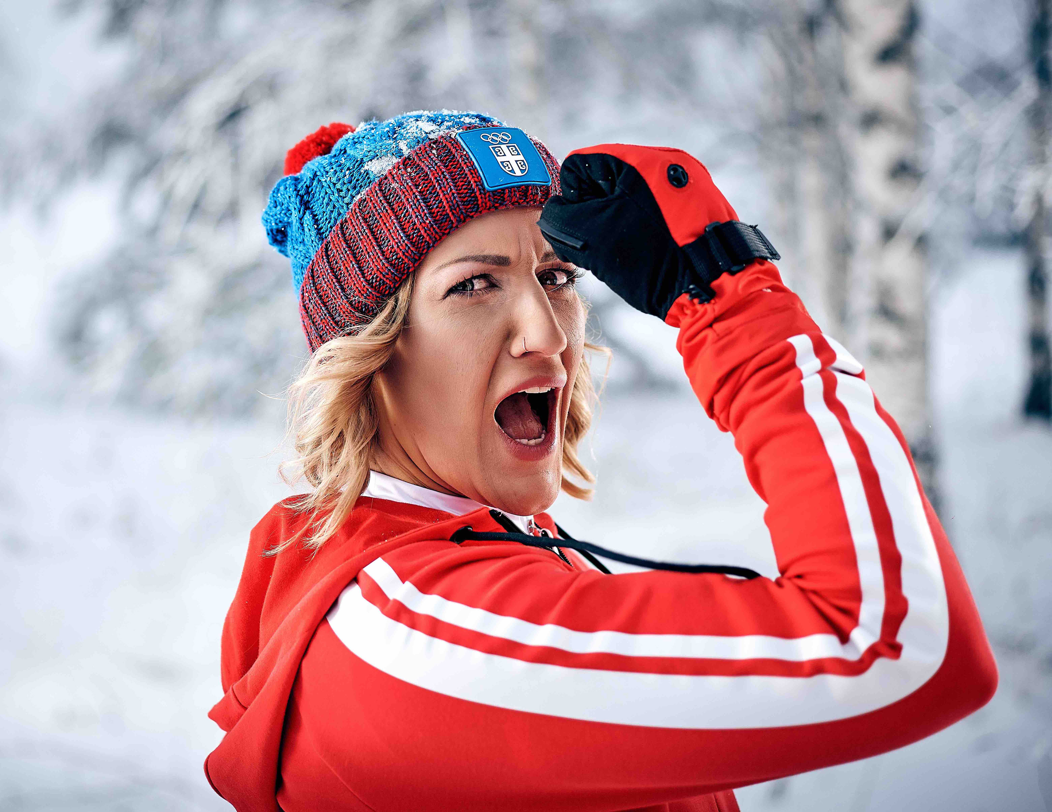 Beograd, 20. januara 2022.- Takmicari u alpskom skijanju Nevena Ignjatovic i Marko Vukicevic predstavljace Srbiju na Zimskim olimpijskim igrama u Pekingu, saopstio je danas Olimpijski komitet Srbije (OKS). FOTO TANJUG/ OKS/ IVICA VESELINOV/ nr