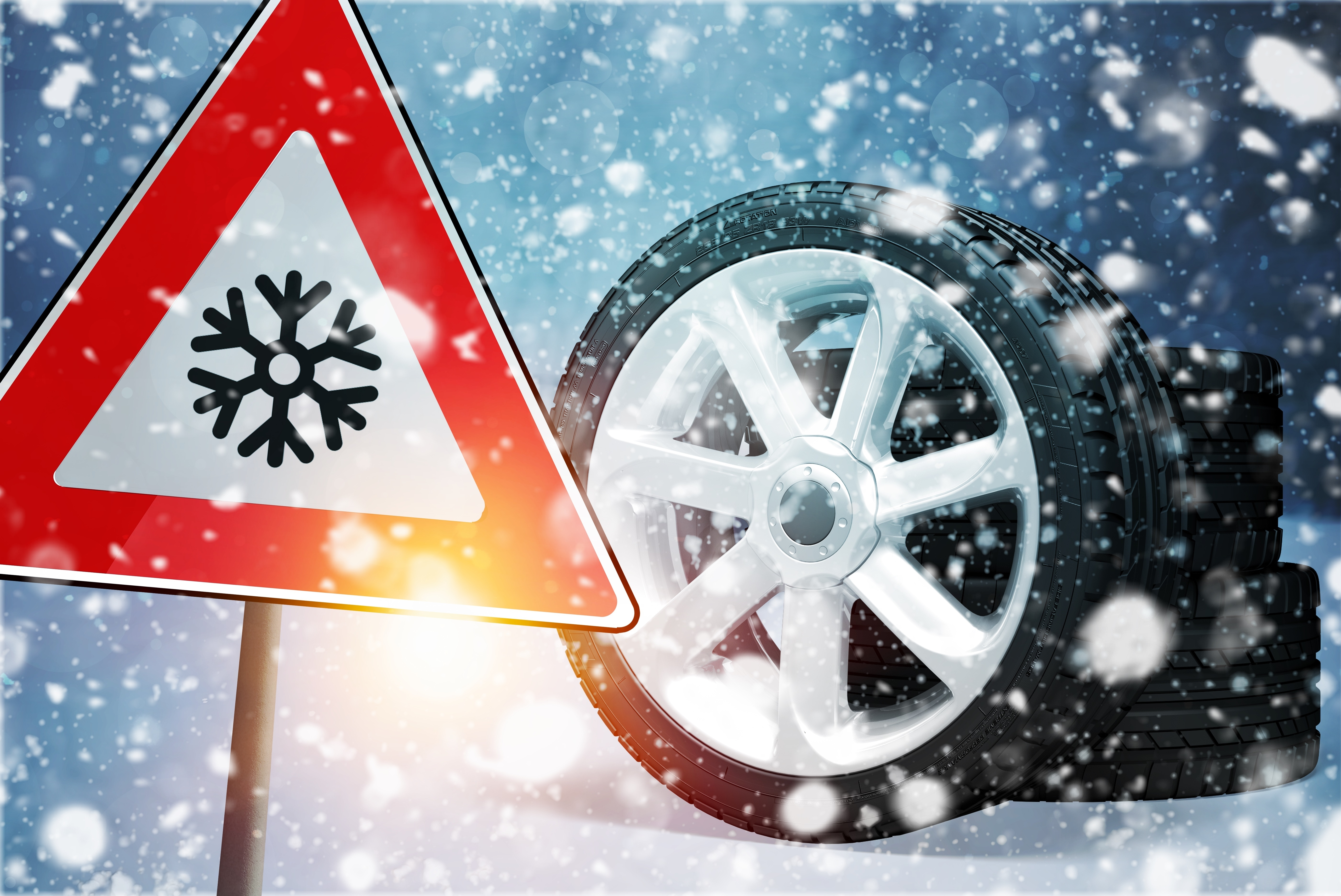 Change,A,Car,Tires,From,Summer,For,Winter,-,Danger