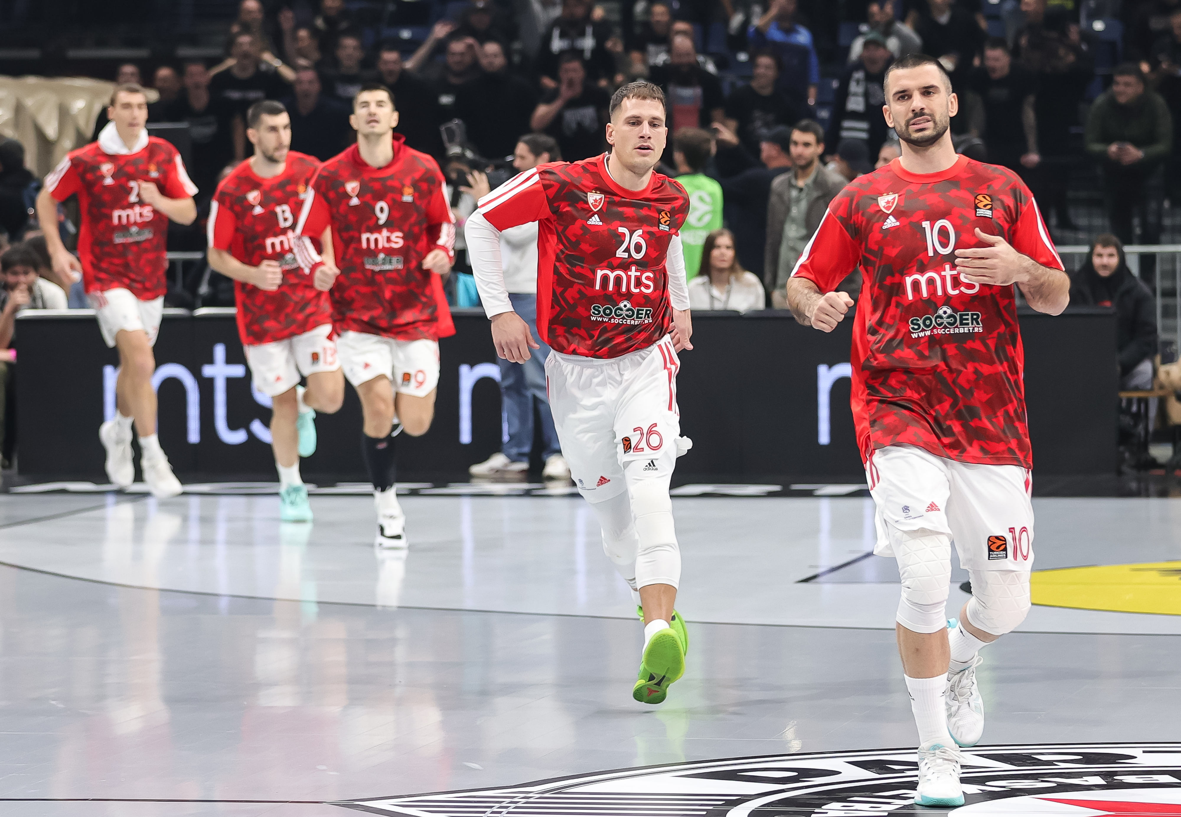 during the Turkish Airlines EuroLeague match between Partizan Mozzart Bet Belgrade and Crvena Zvezda mts Belgrade at Stark Arena on December 08, 2022 in Belgrade, Serbia. (Photo by Srdjan Stevanovic/Starsport.rs ©)