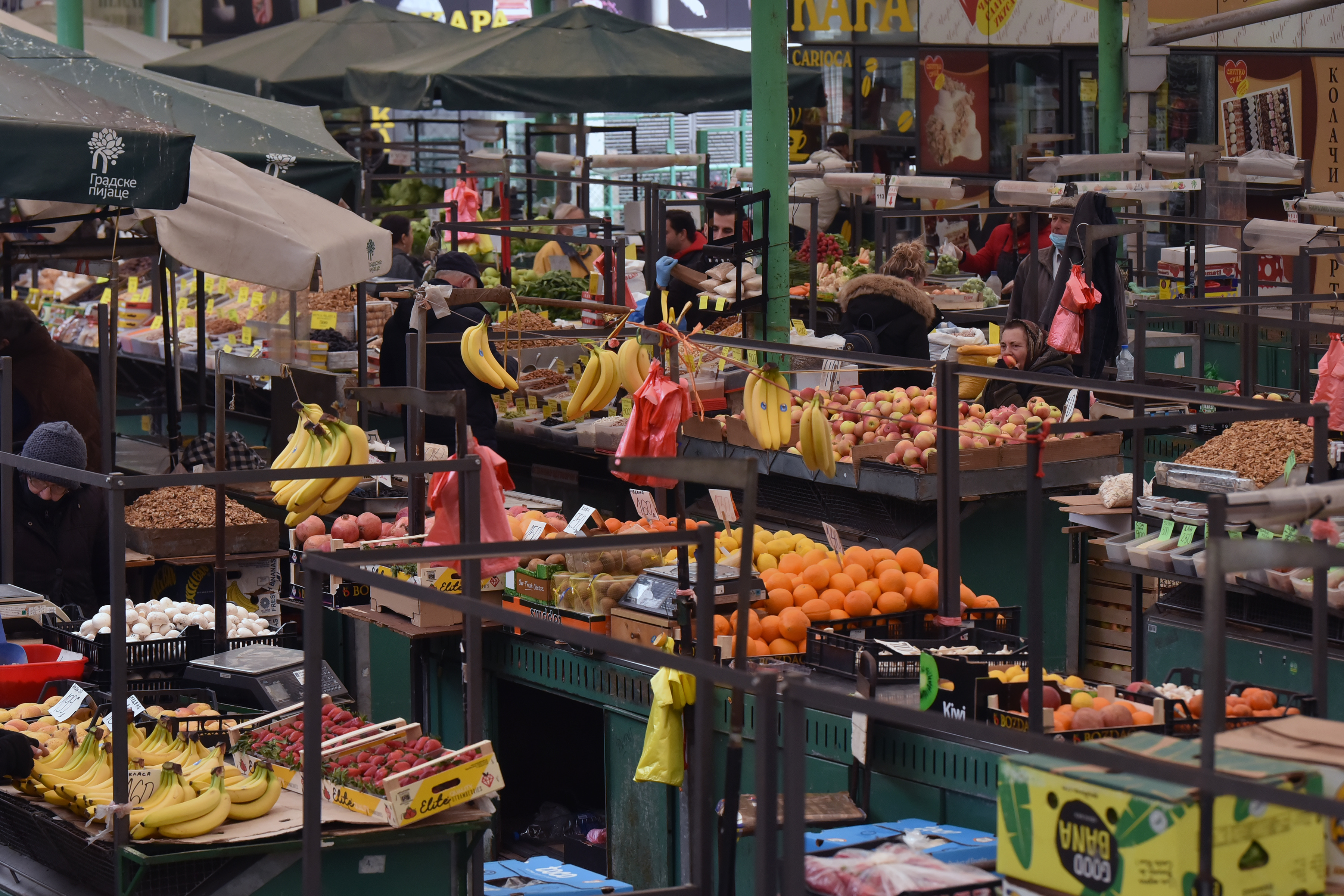 Beograd, 16. marta 2022 - Pijaca Zeleni venac. FOTO TANJUG/MILOS MILIVOJEVIC/ bs