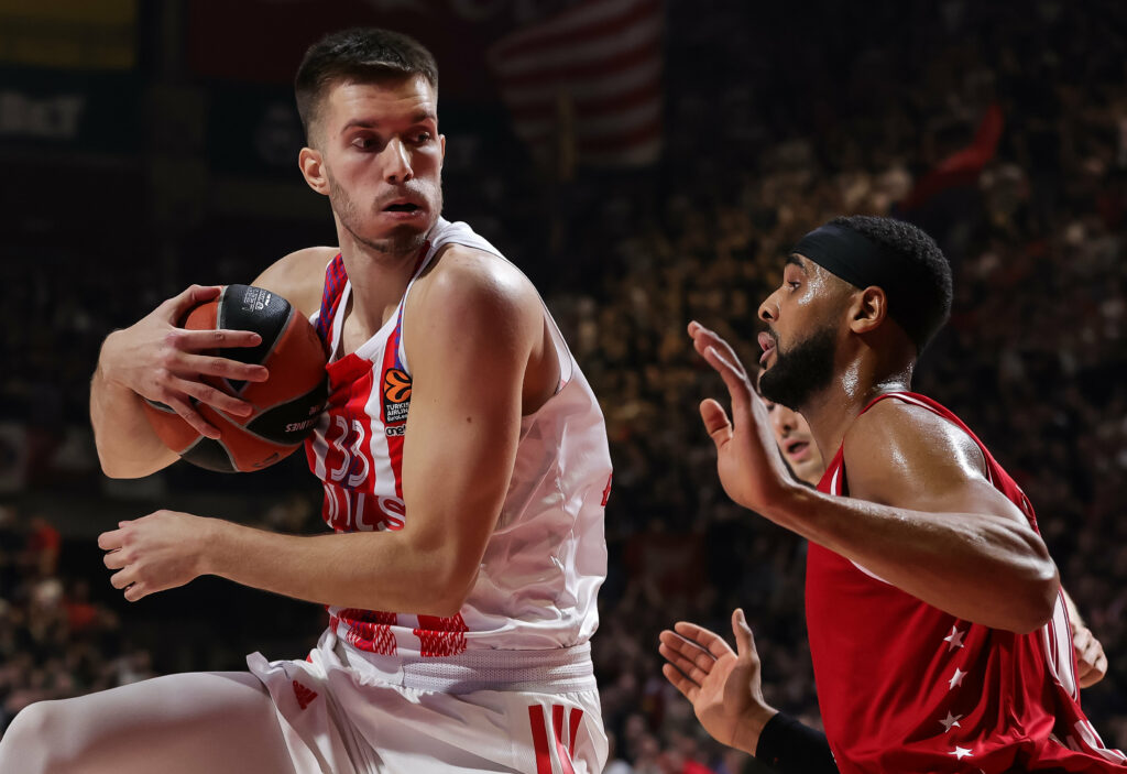 during the 2022/2023 Turkish Airlines EuroLeague Regular Season match between Crvena Zvezda mts Belgrade and EA7 Emporio Armani Milan at Aleksandar Nikolic Hall on December 15, 2022 in Belgrade, Serbia. (Photo by Srdjan Stevanovic/Starsport.rs ©)