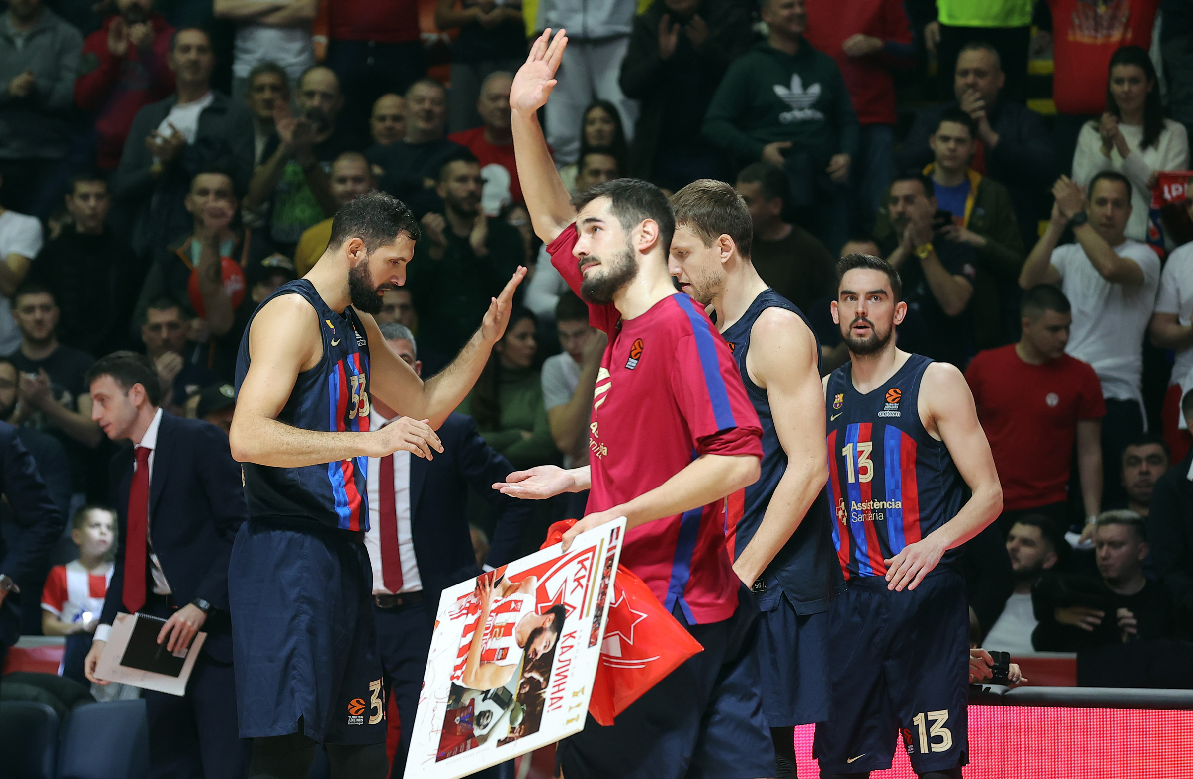 Crvena Zvezda - Barselona, Evroliga 30.12.2022. foto: Pedja Milosavljevic/STARSPORT