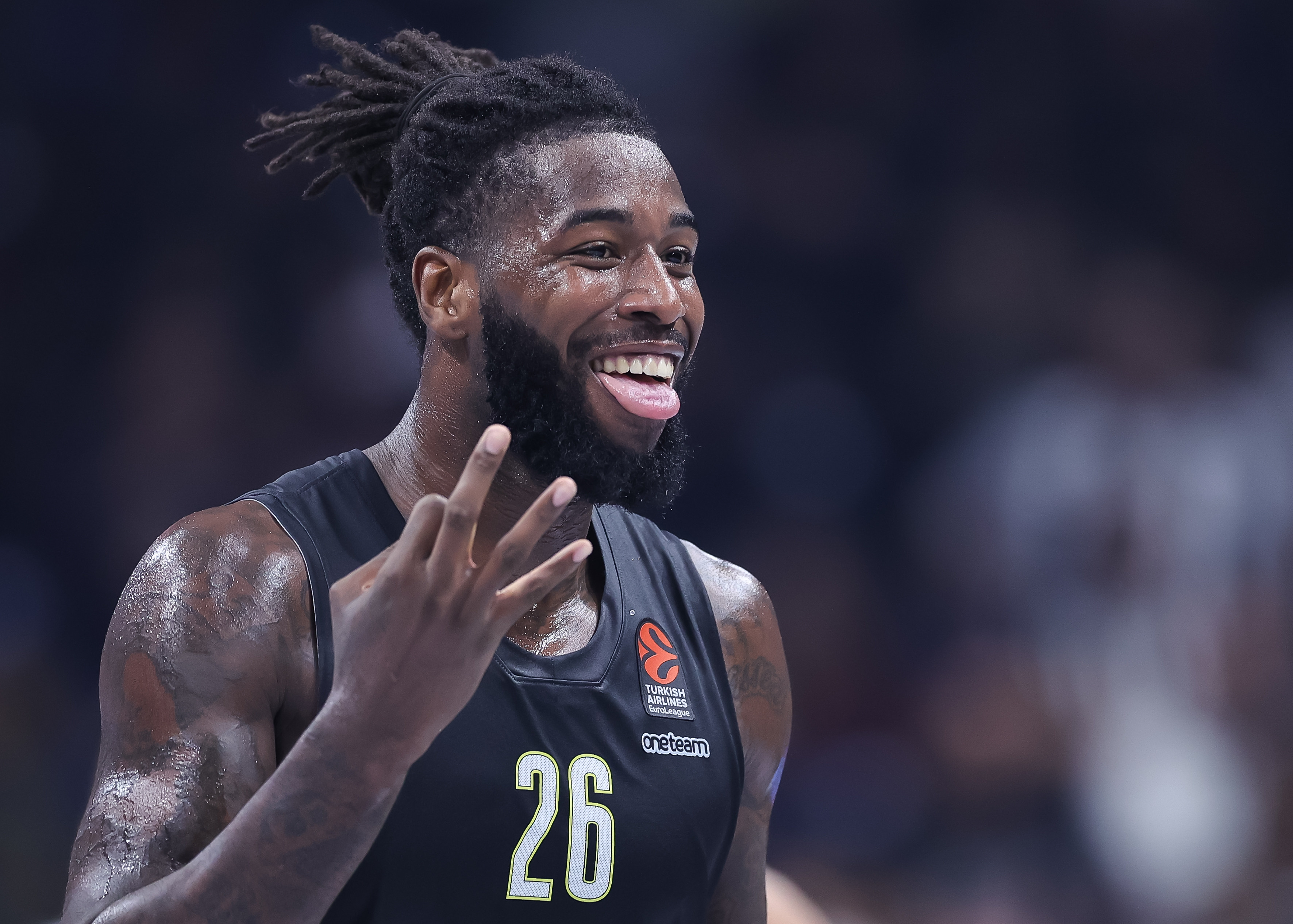 during the Turkish Airlines EuroLeague match between Partizan Mozzart Bet Belgrade and Virtus Segafredo Bologna at Stark Arena on October 20, 2022 in Belgrade, Serbia. (Photo by Srdjan Stevanovic/Starsport.rs ©)