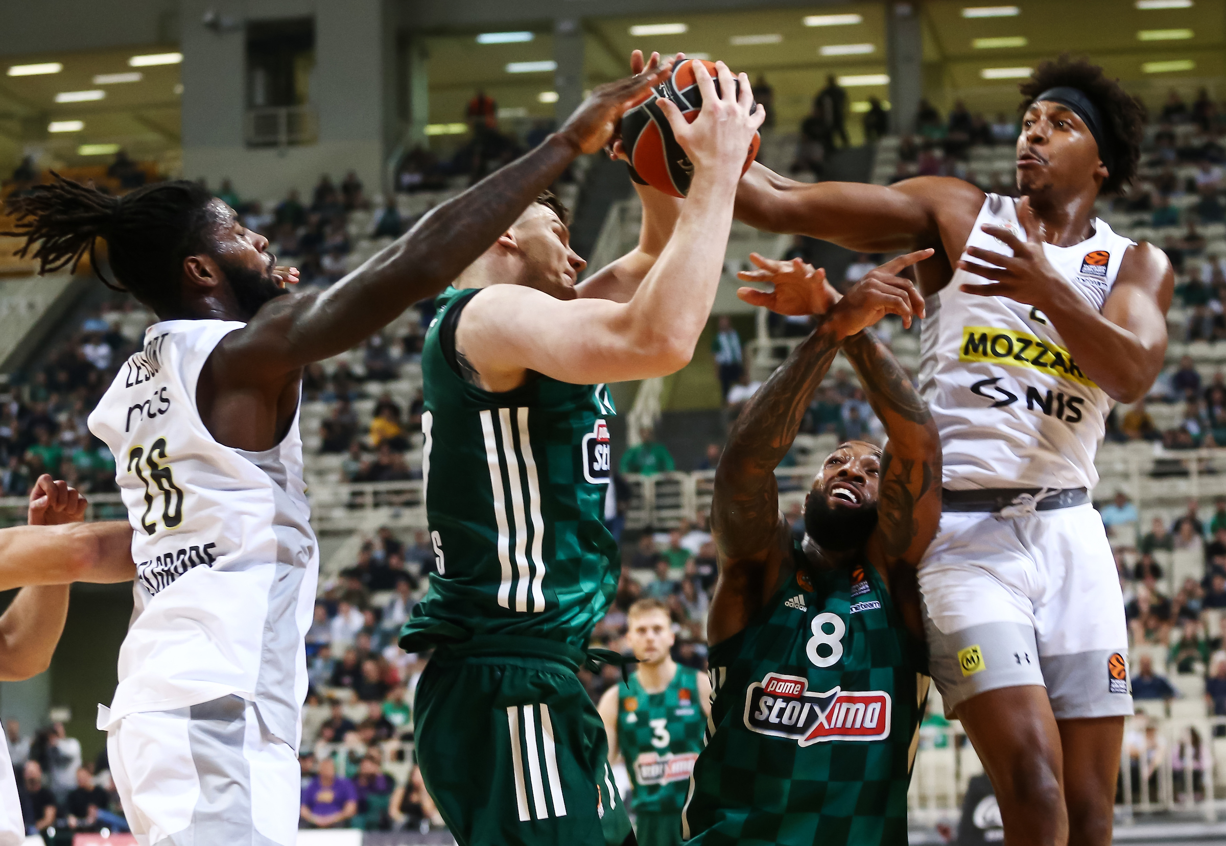 during the Turkish Airlines EuroLeague match between Panathinaikos and Partizan Mozzart Bet Belgrade at Oaka Arena on November 03, 2022 in Belgrade, Serbia. (Photo by Starsport.rs ©)
