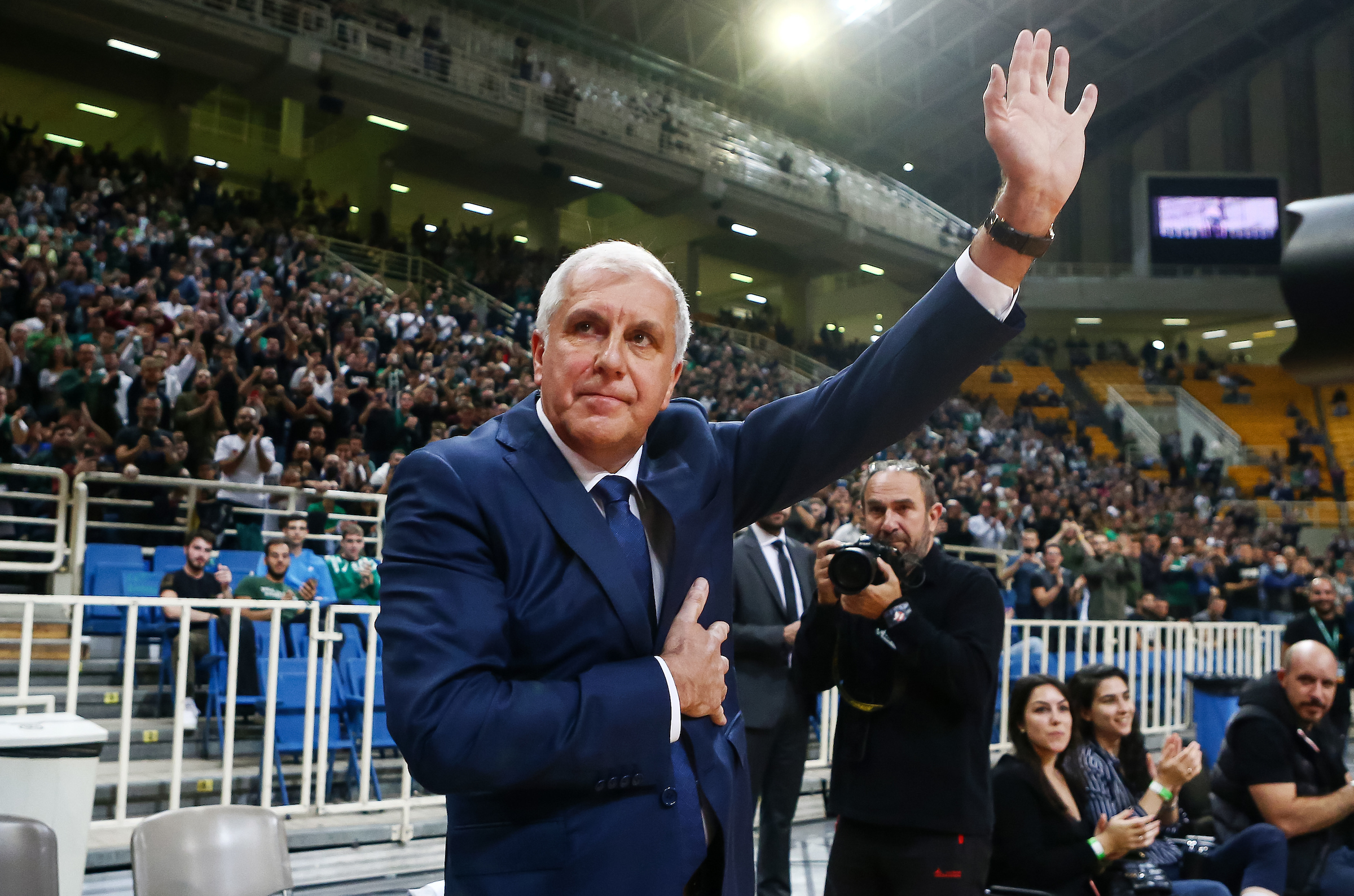 during the Turkish Airlines EuroLeague match between Panathinaikos and Partizan Mozzart Bet Belgrade at Oaka Arena on November 03, 2022 in Belgrade, Serbia. (Photo by Starsport.rs ©)