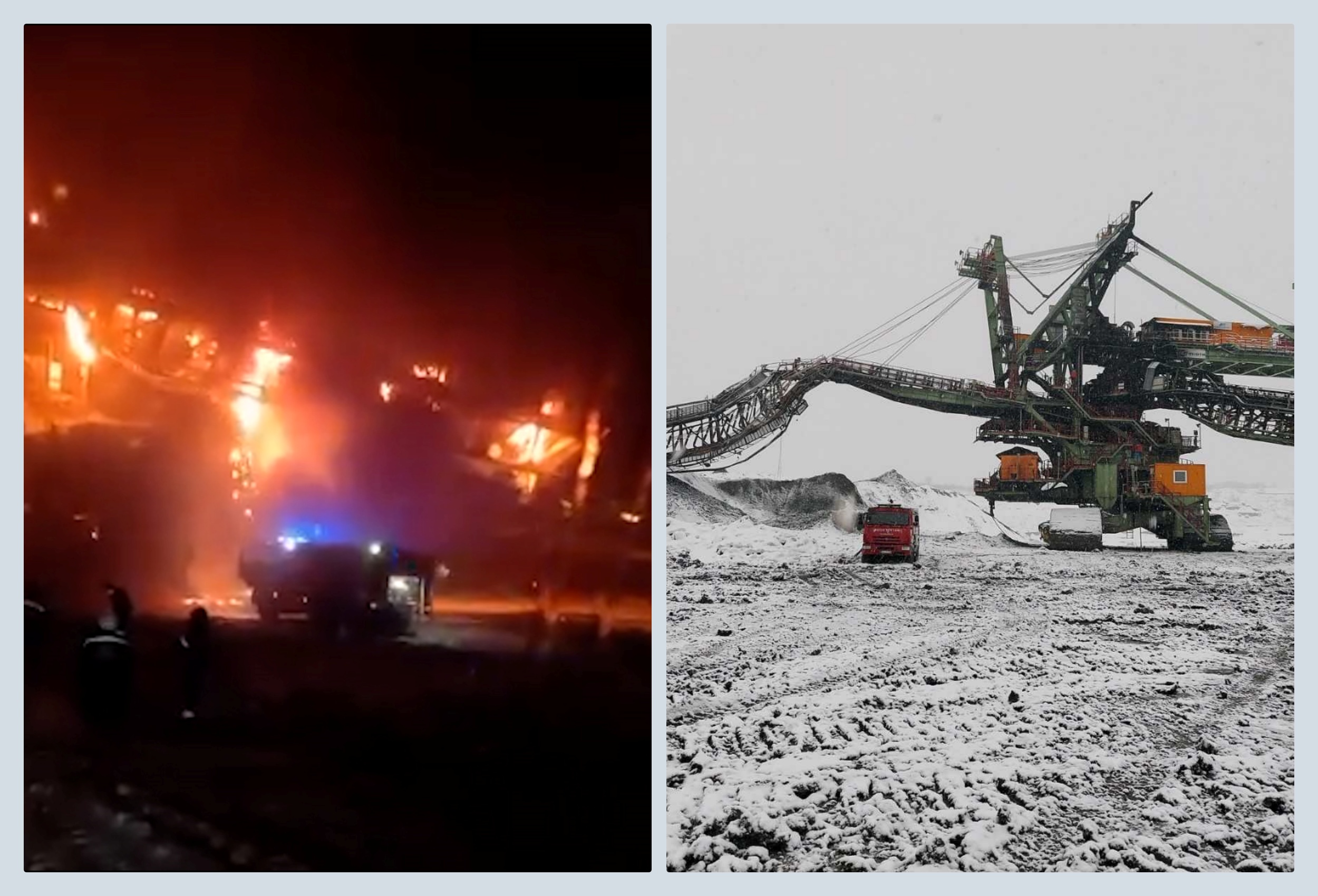 Pozar na kopu Tamnava Zapadno polje u u RB Kolubara