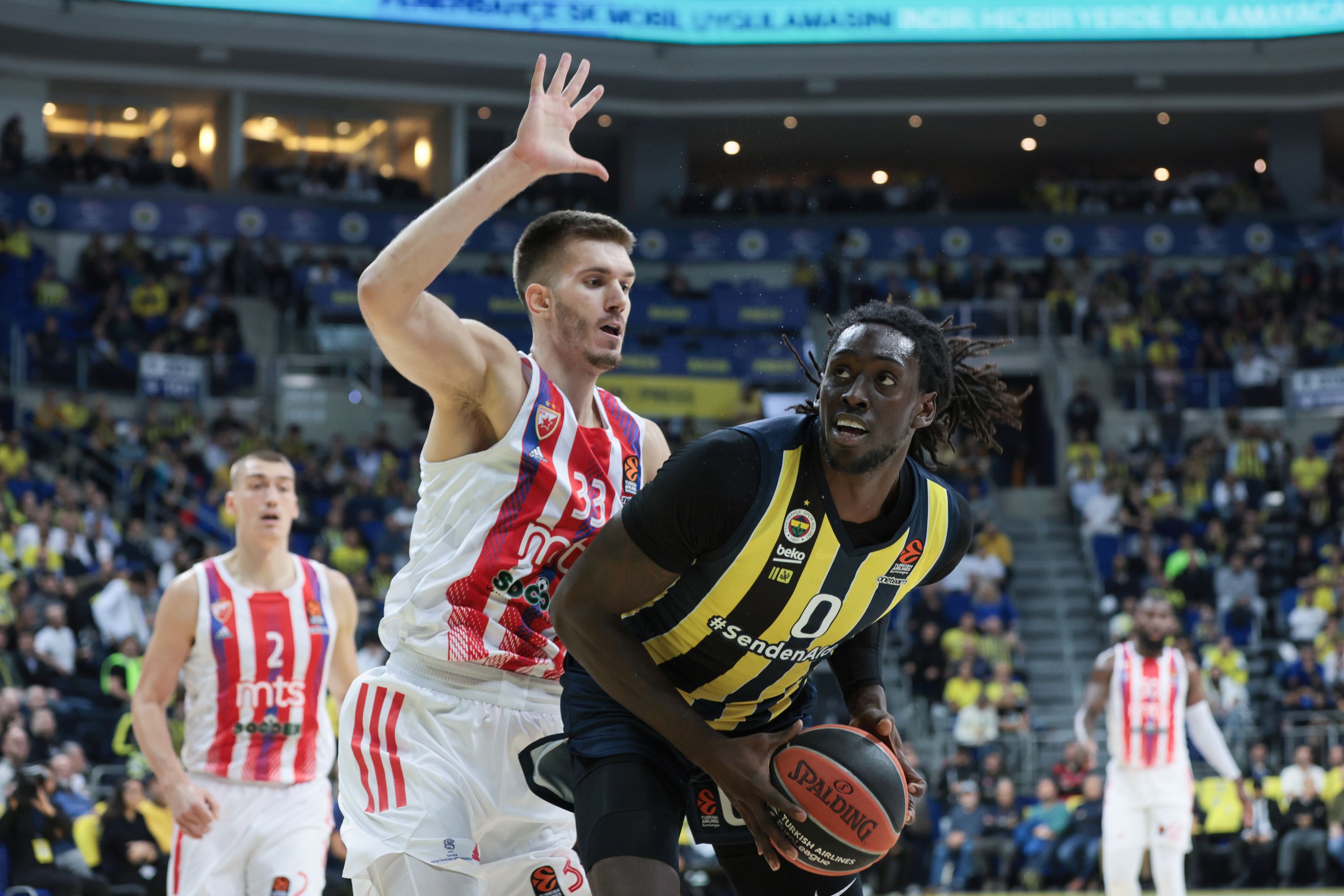during the 2022/2023 Turkish Airlines EuroLeague Regular Season Round 7 match between Fenerbahce and Crvena Zvezda mts Belgrade at Ulker Sports And Event Hall on November 10, 2022 in Istanbul, Turkey. (Photo by Starsport.rs ©)