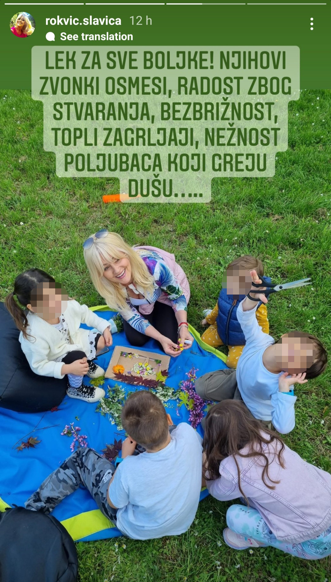 Slavica Rokvić, deca, unuci, unučići Foto: Instagram/rokvic.slavica
