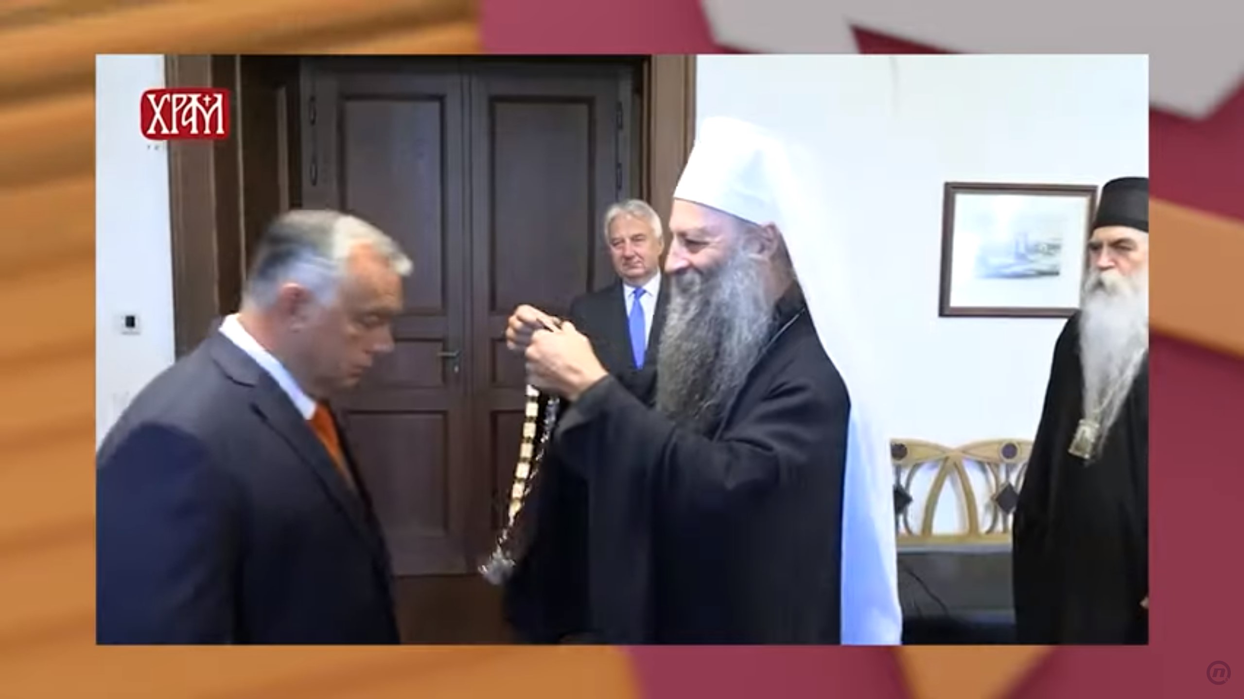 PKG PORFIRIJE ORBAN (MARIJA) – Orbanu orden od patrijarha - kako ga je zaslužio? prilog, emisija Među nama, Medju nama Foto: Nova S