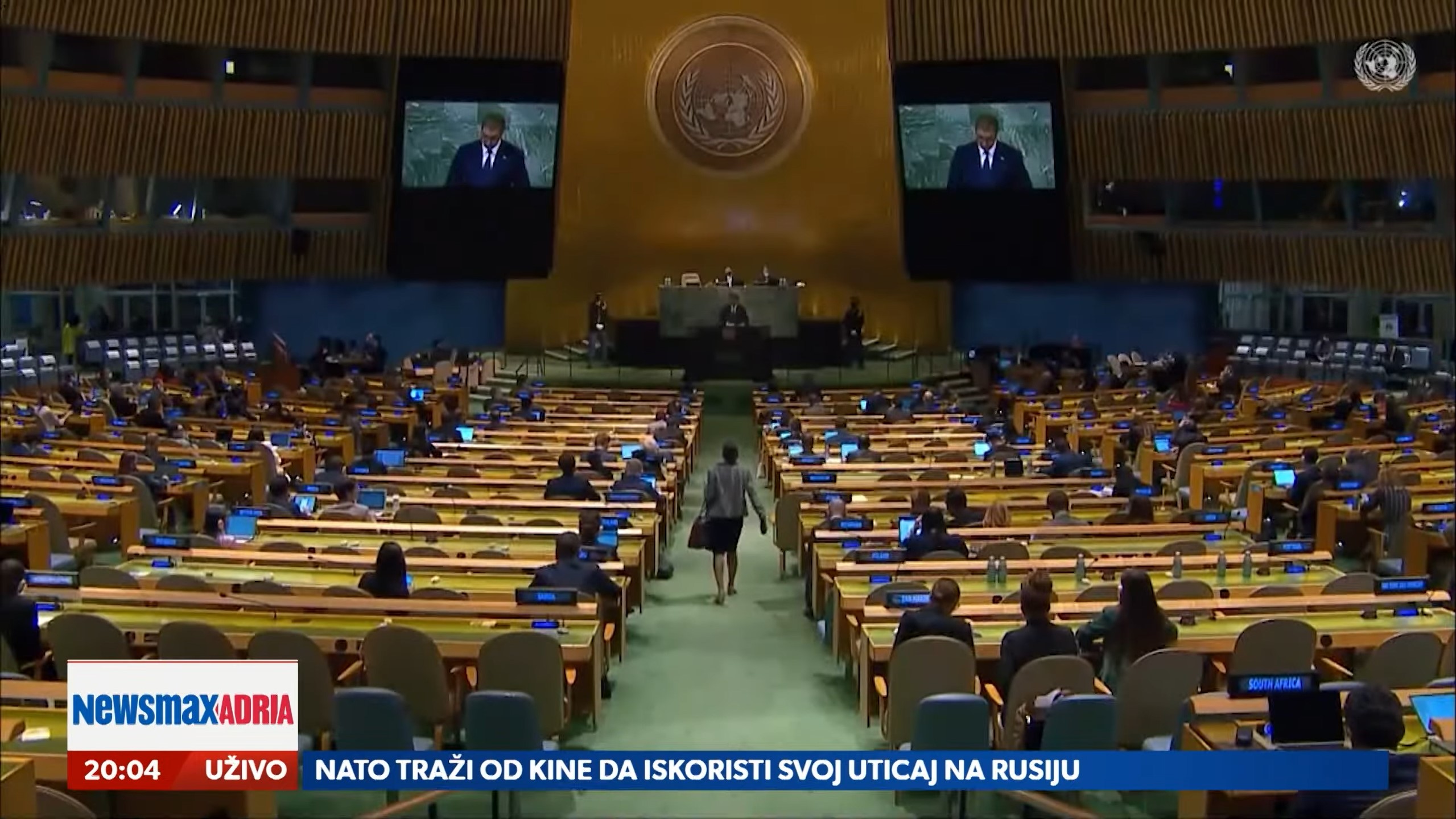 TEMA VUČIĆ UN
Kome su namenjene Vučićeve poruke u Ujedinjenim nacijama?, prilog, emisija Pregled dana Foto: Newsmax Adria