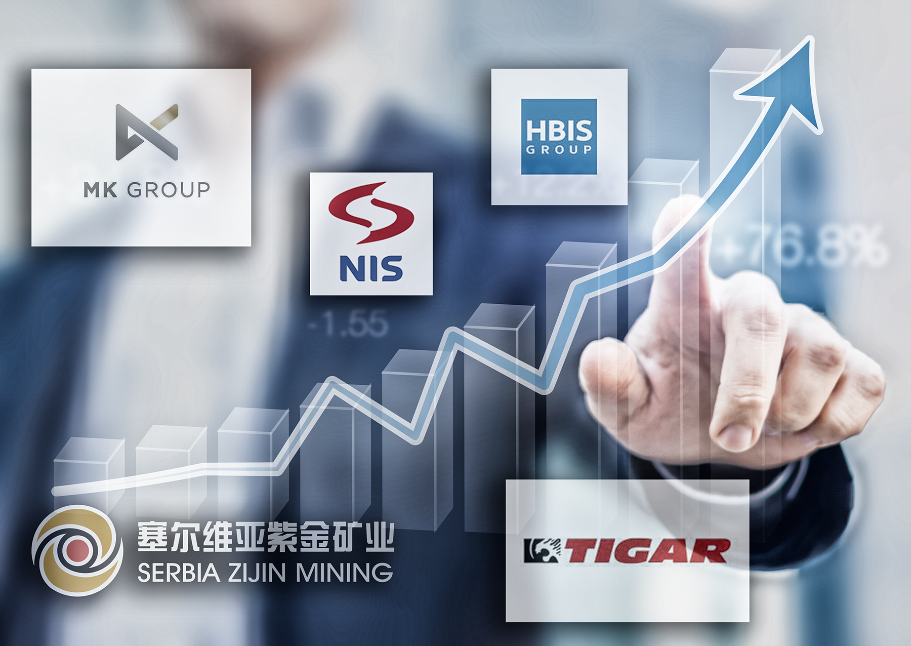 Businessman,Presenting,A,Sustainable,Development,Concept,,Concept,With,Chart,Going