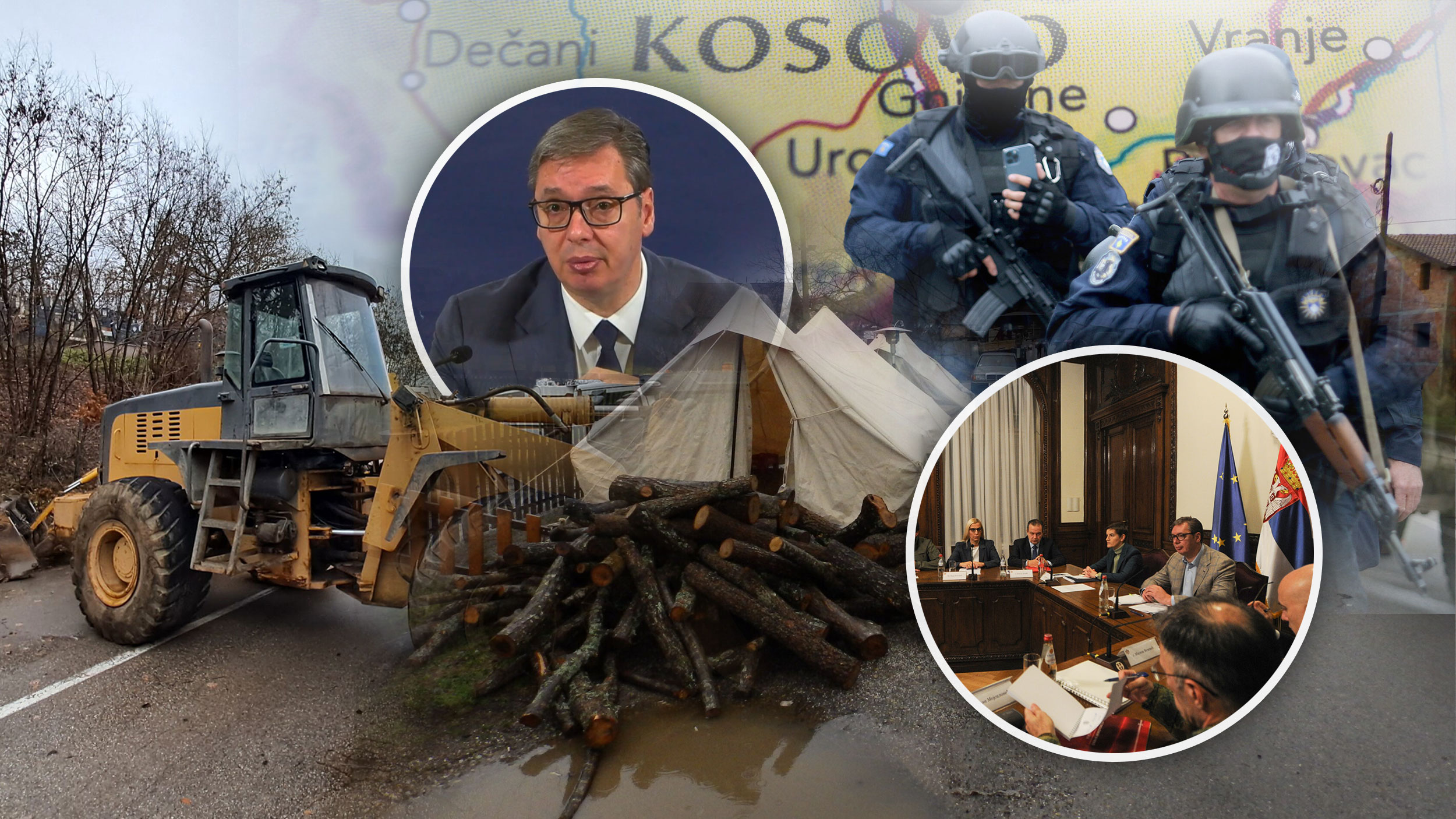Kosovo, Barikade, Rosu,  Kosova za 48