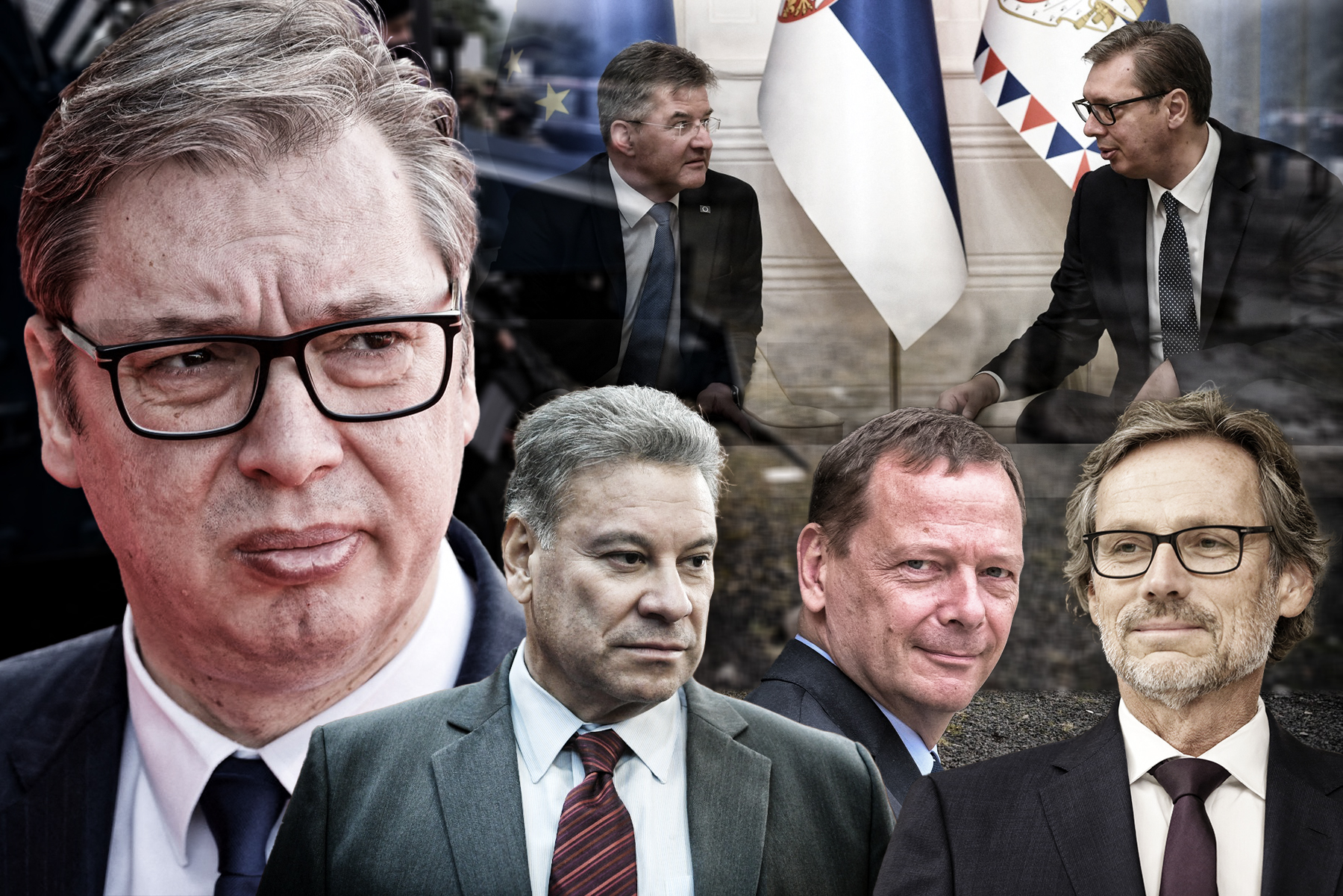 pritisak na Vucica, Eskobar Lajčak  Emanuel Bon  Jens Pletner