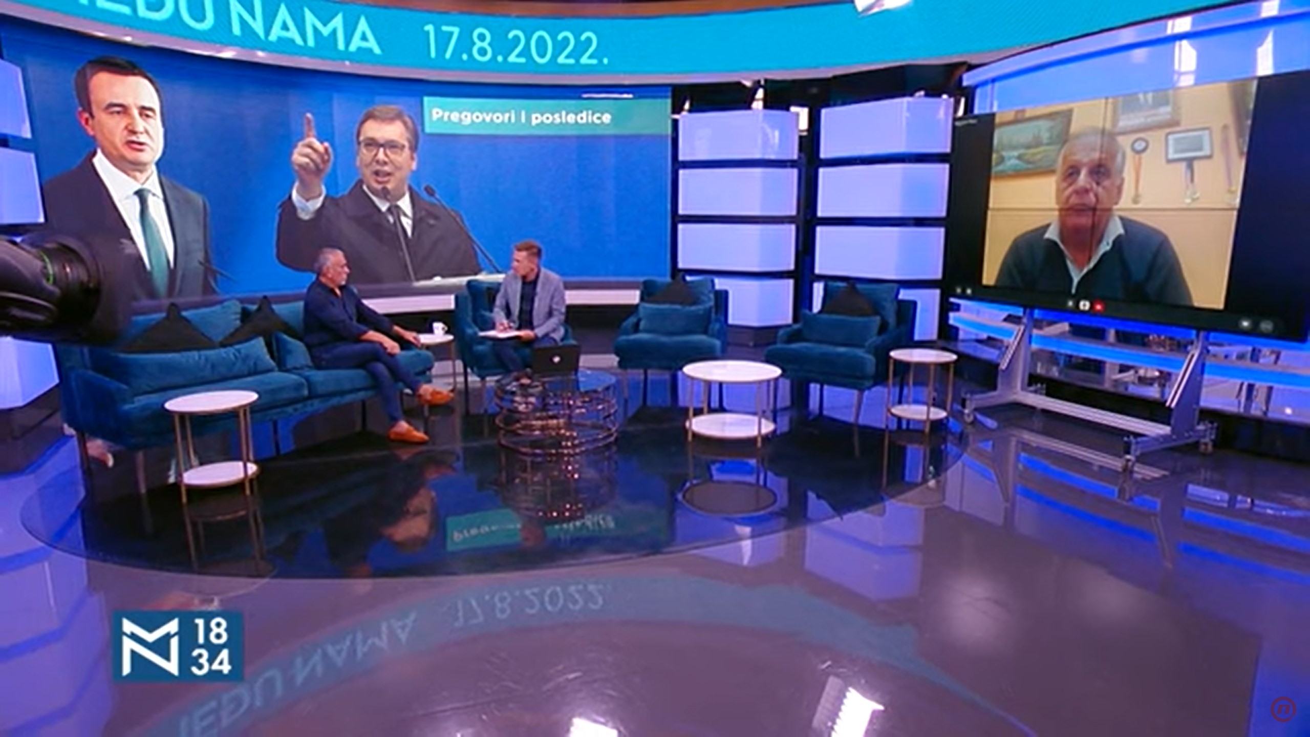 Dijalog u Briselu: Biti ili ne biti VS odlaganje – gosti Milivoje Mihajlović i Nedžmedin Spahiu, prilog, emisija Među nama, Medju nama Foto: Nova S