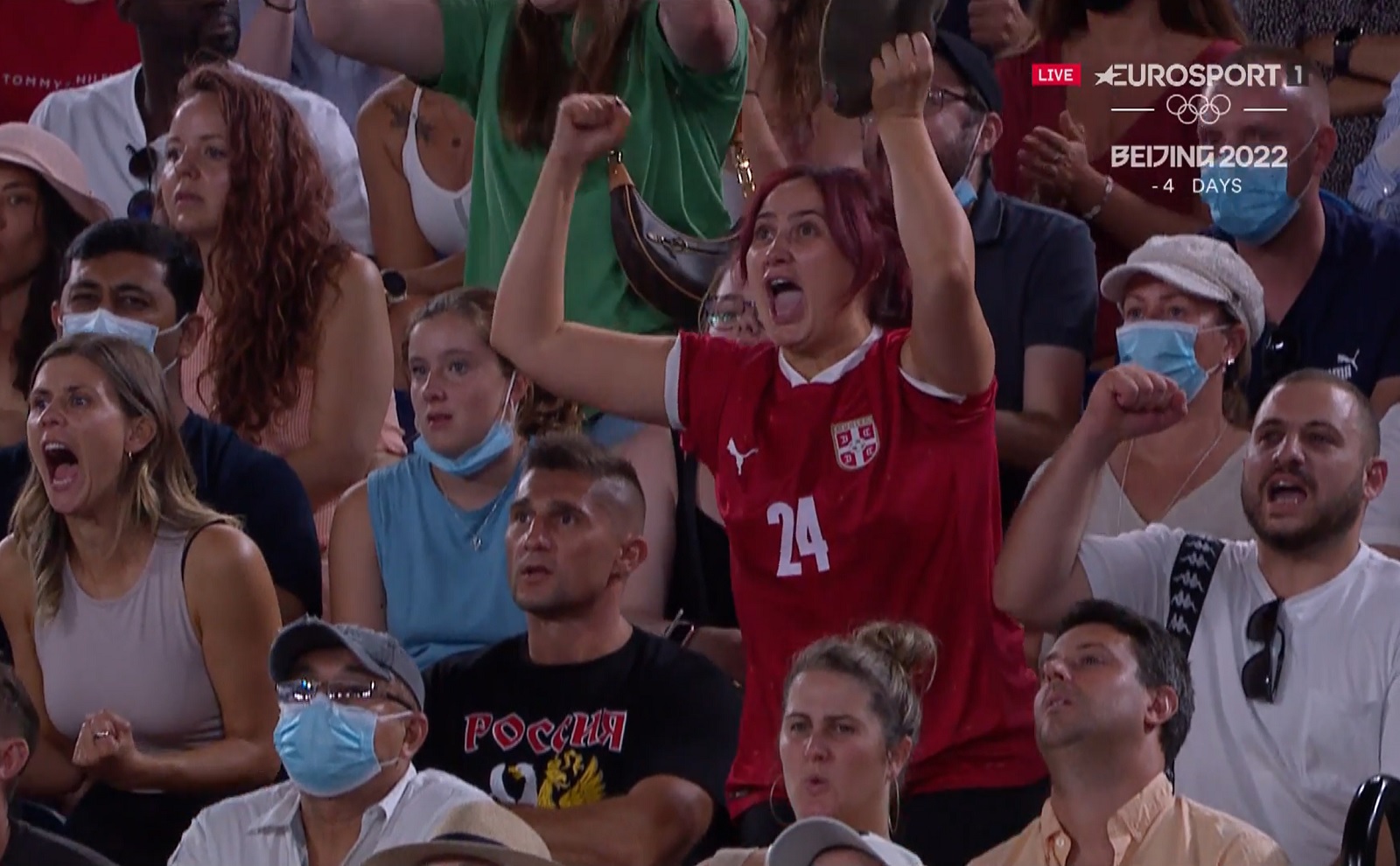 navijacica srbija medvedev