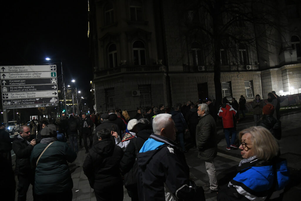 Beograd 16.12.2022. protest za kosovo ,podrska narodu na Kosovu i Metohiji, Andricev venac