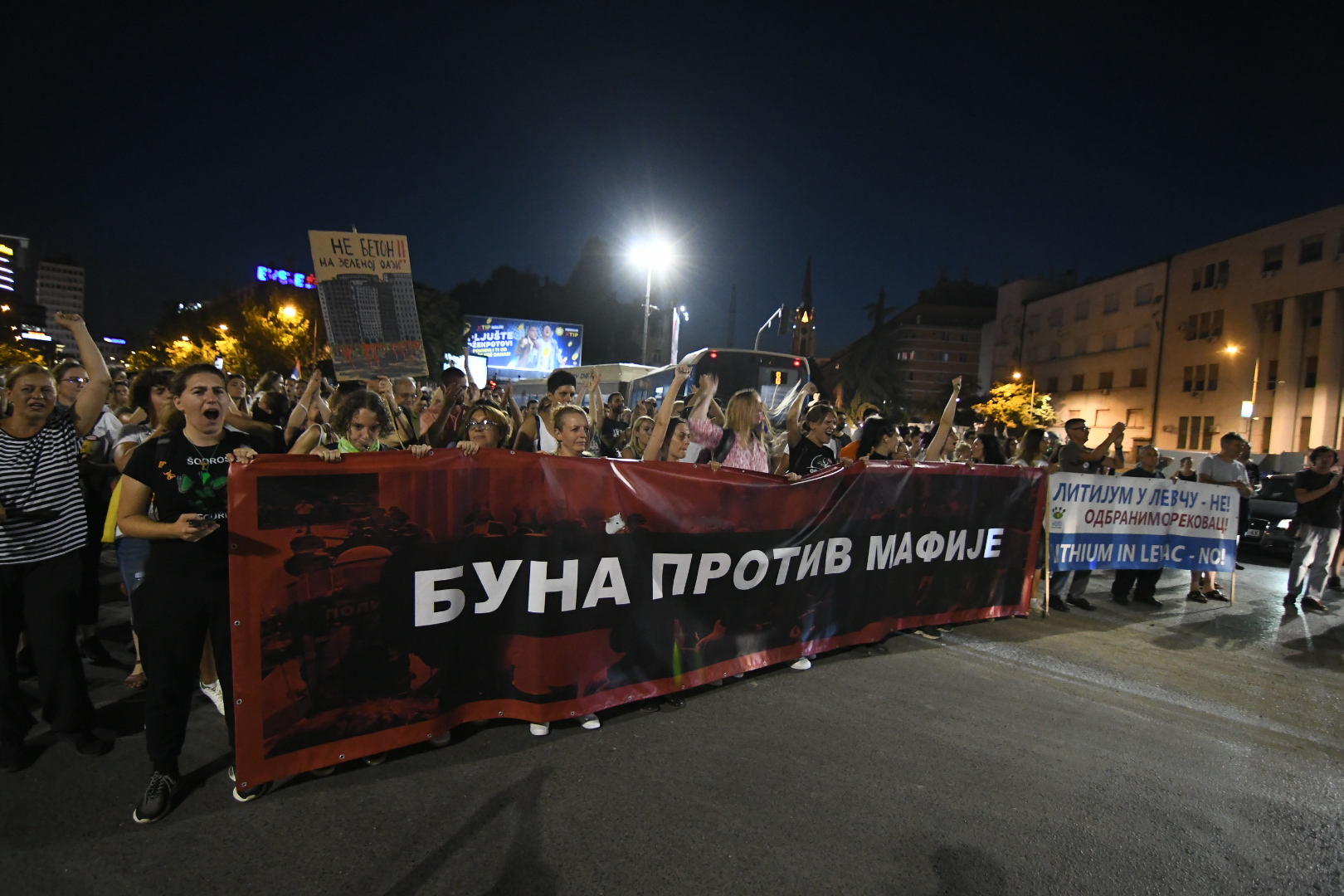 Novi Sad  28. jul 2022. Protest Buna protiv mafije u Novom Sadu Foto:Nenad Mihajlović/Nova.rs