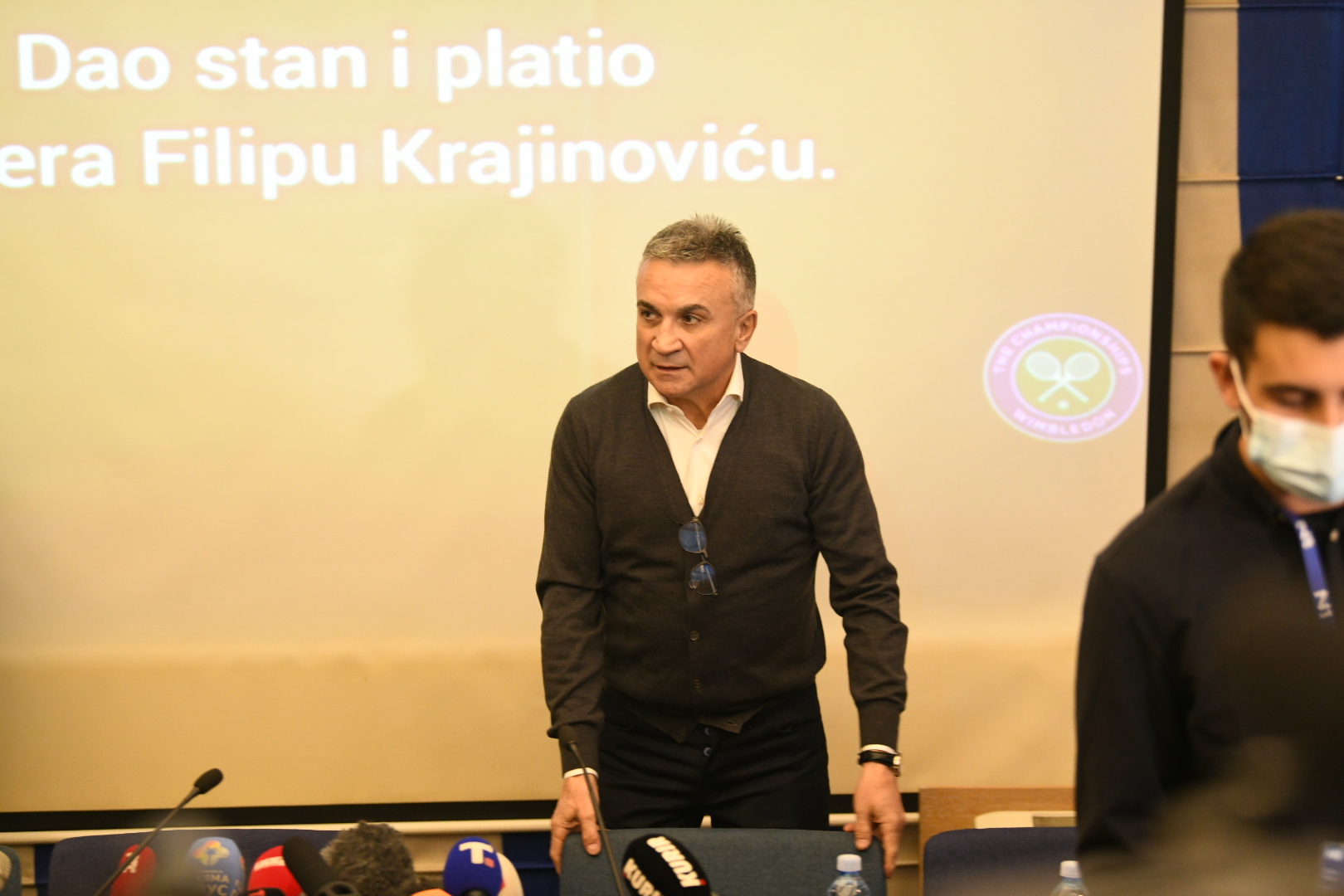 Beograd 10. januar 2022. Konferencija za novinare porodice Djokovic Foto:Vesna Lalić/Nova.rs