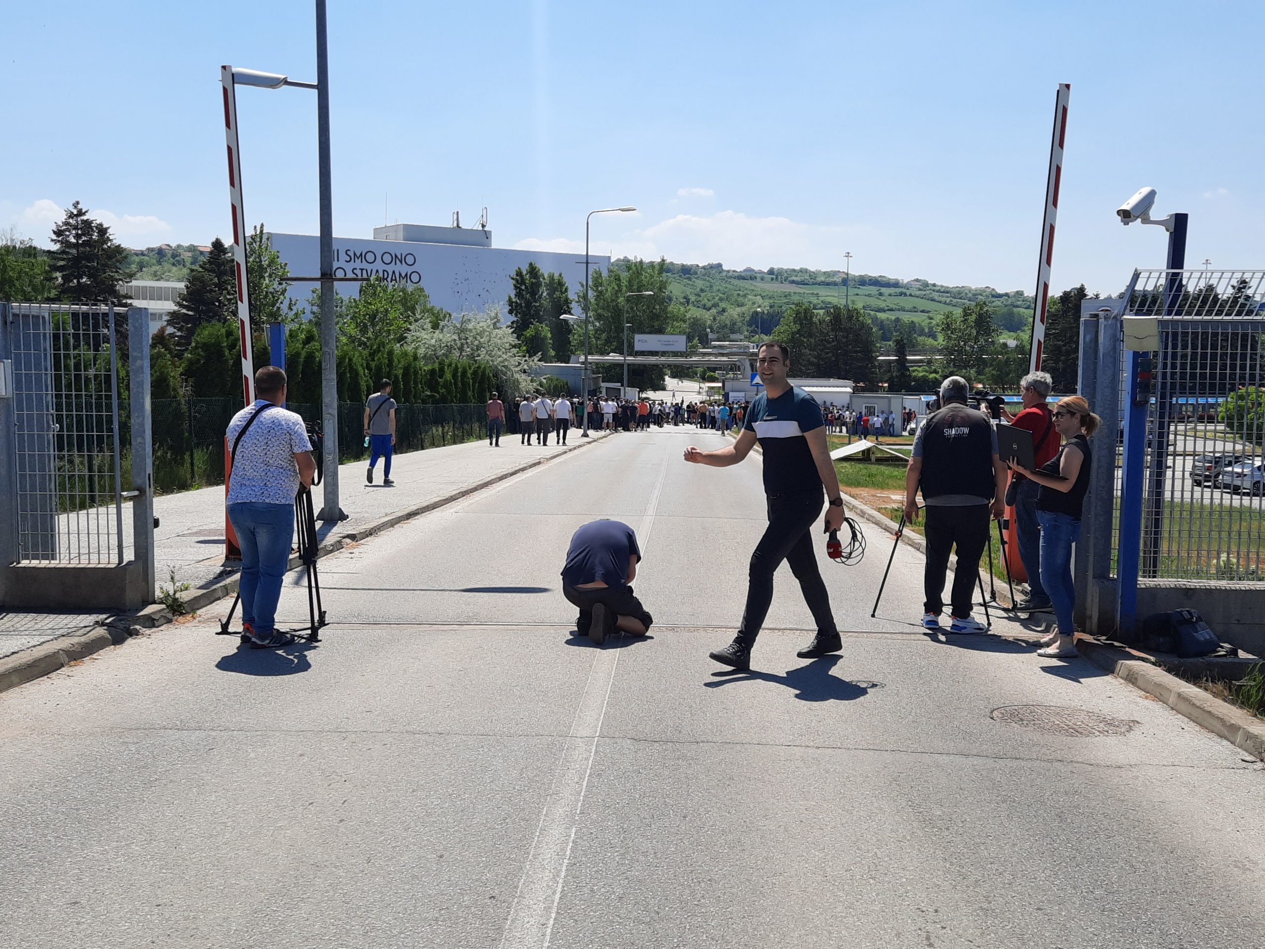 Kragujevac, 13.05.2022. Fijat, Fiat, Fijat fabrika radnici protest