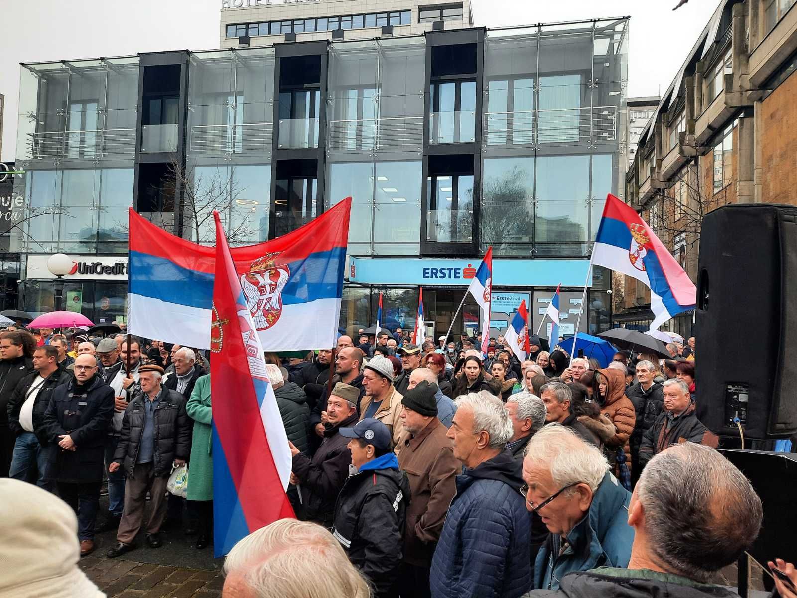Kragujevac 27.12.2022. Podrška Srbima na barikadama na Kosovu, skup Foto: Aleksandra Petrović/Nova.rs