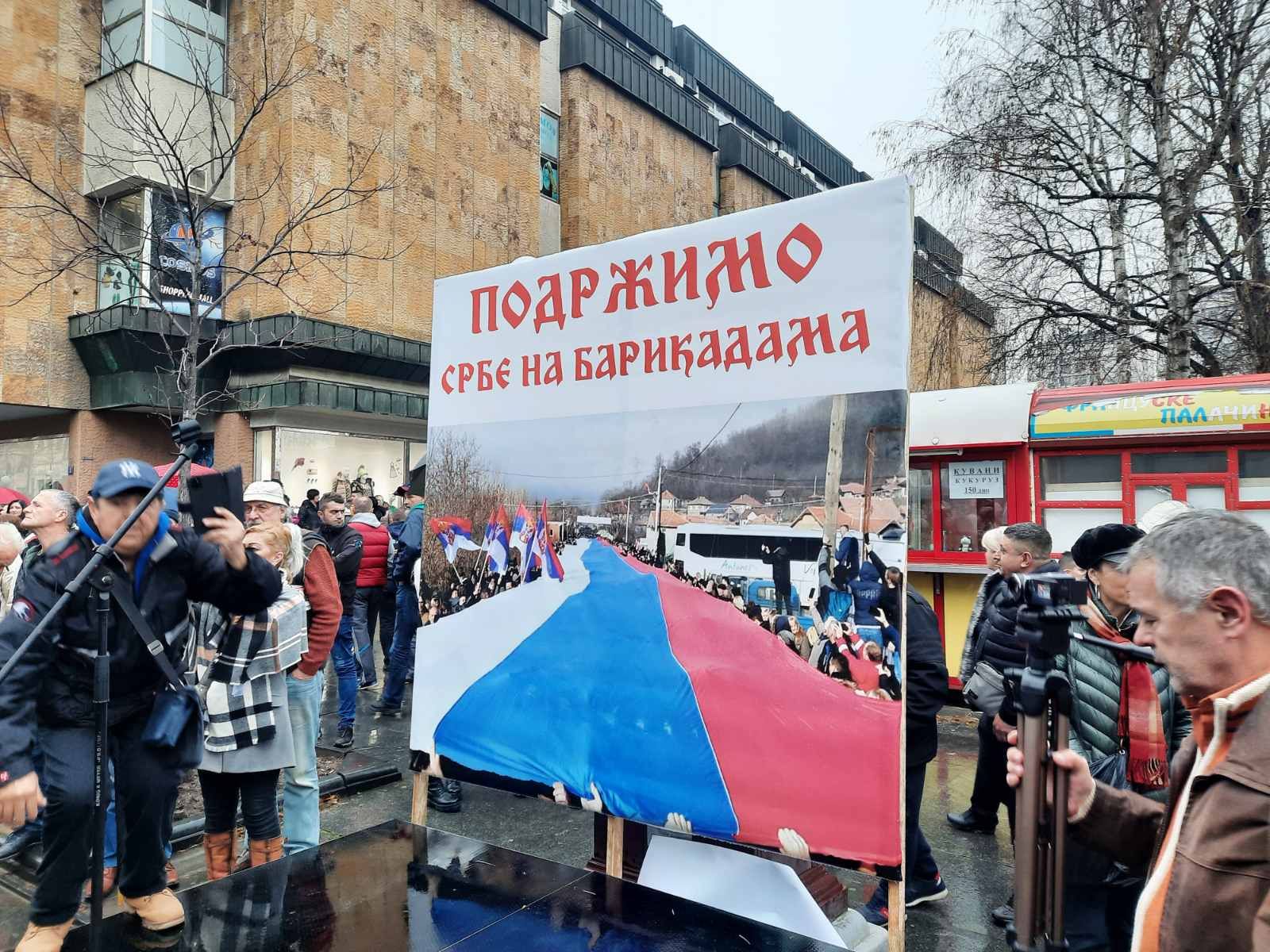 Kragujevac 27.12.2022. Podrška Srbima na barikadama na Kosovu, skup Foto: Aleksandra Petrović/Nova.rs