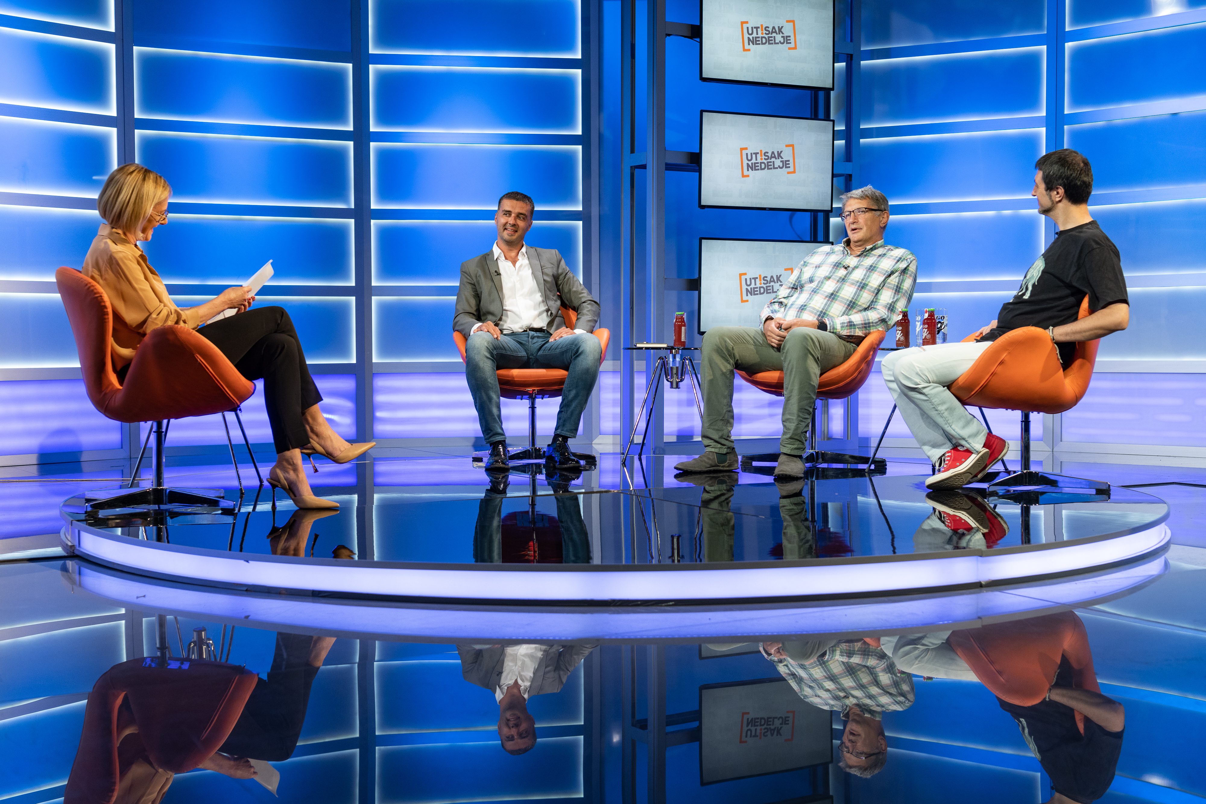 Beograd 22. maj 2022. Emisija Utisak nedelje na televiziji Nova S, gosti u studiju Foto:Ivan Dinić/Nova S