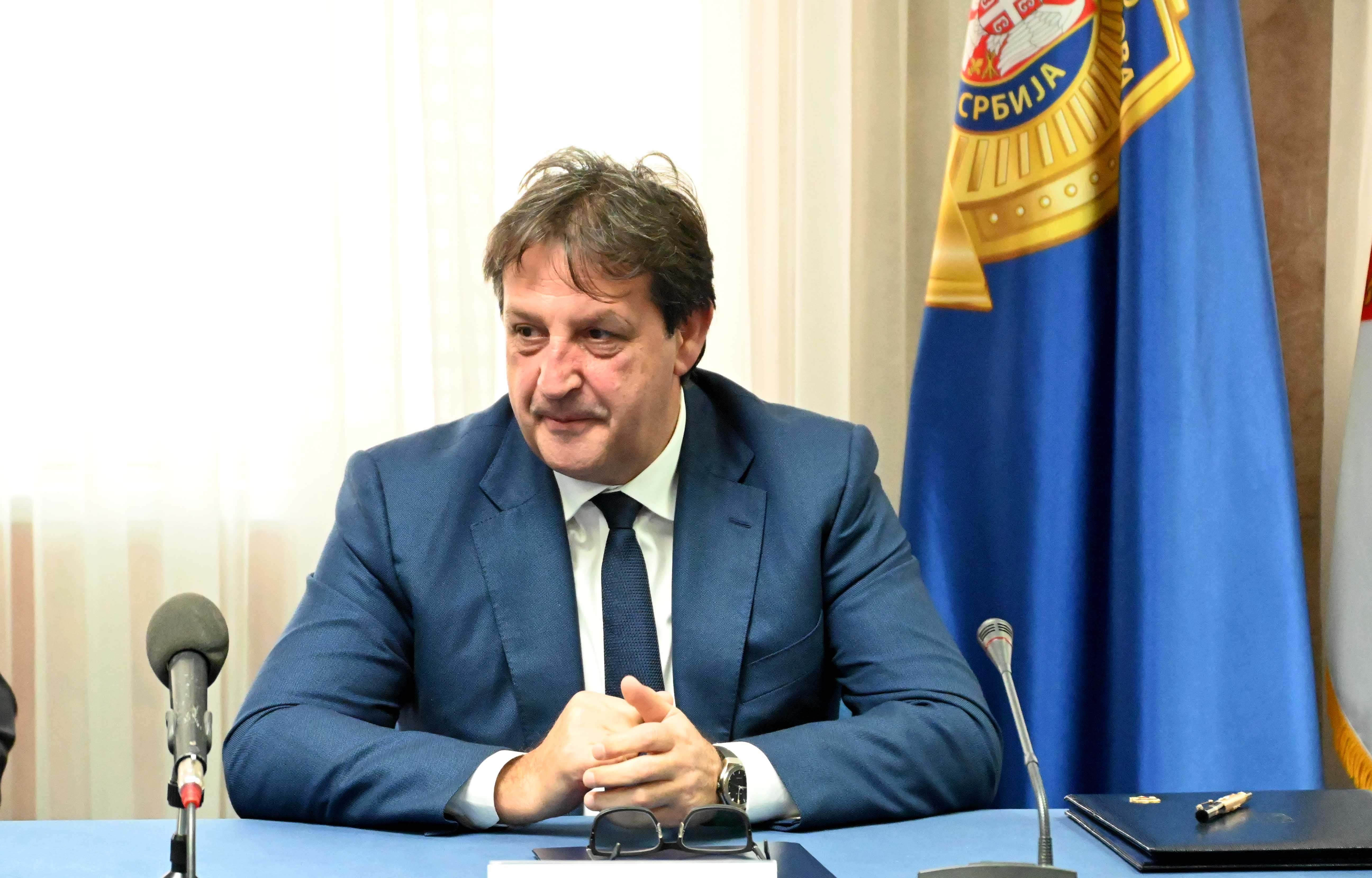 Beograd, 31. oktobra 2022 - Svecanom primopredajom, ministar unutrasnjih poslova Bratislav Gasic(na fotografiji) preuzeo je duznost od dosadasnjeg ministra Aleksandra Vulina. FOTO TANJUG/ OMK MUP REPUBLIKE SRBIJE/bs