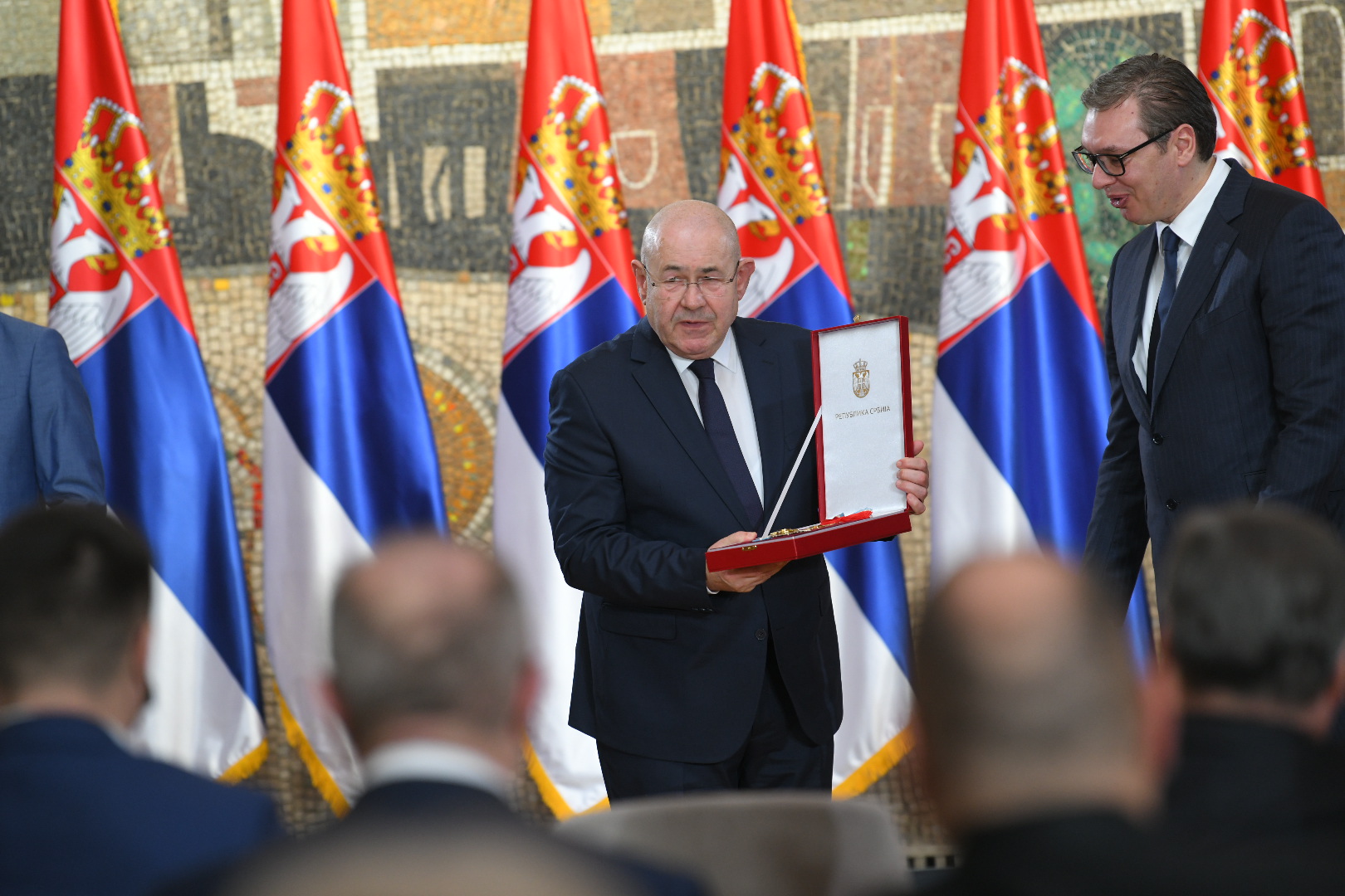 Beograd 15.02.2022. Dan državnosti, Sretenje, ordenje, Orden Republike Srbije, dodela ordenja, odlikovanja, odlikovanje, orden, Palata Srbija Foto: Nemanja Jovanović/Nova.rs