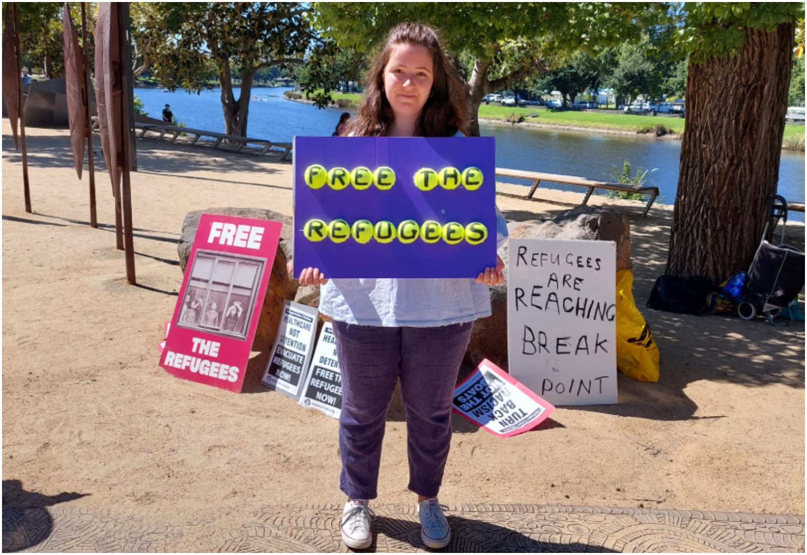 Protest Australijan open