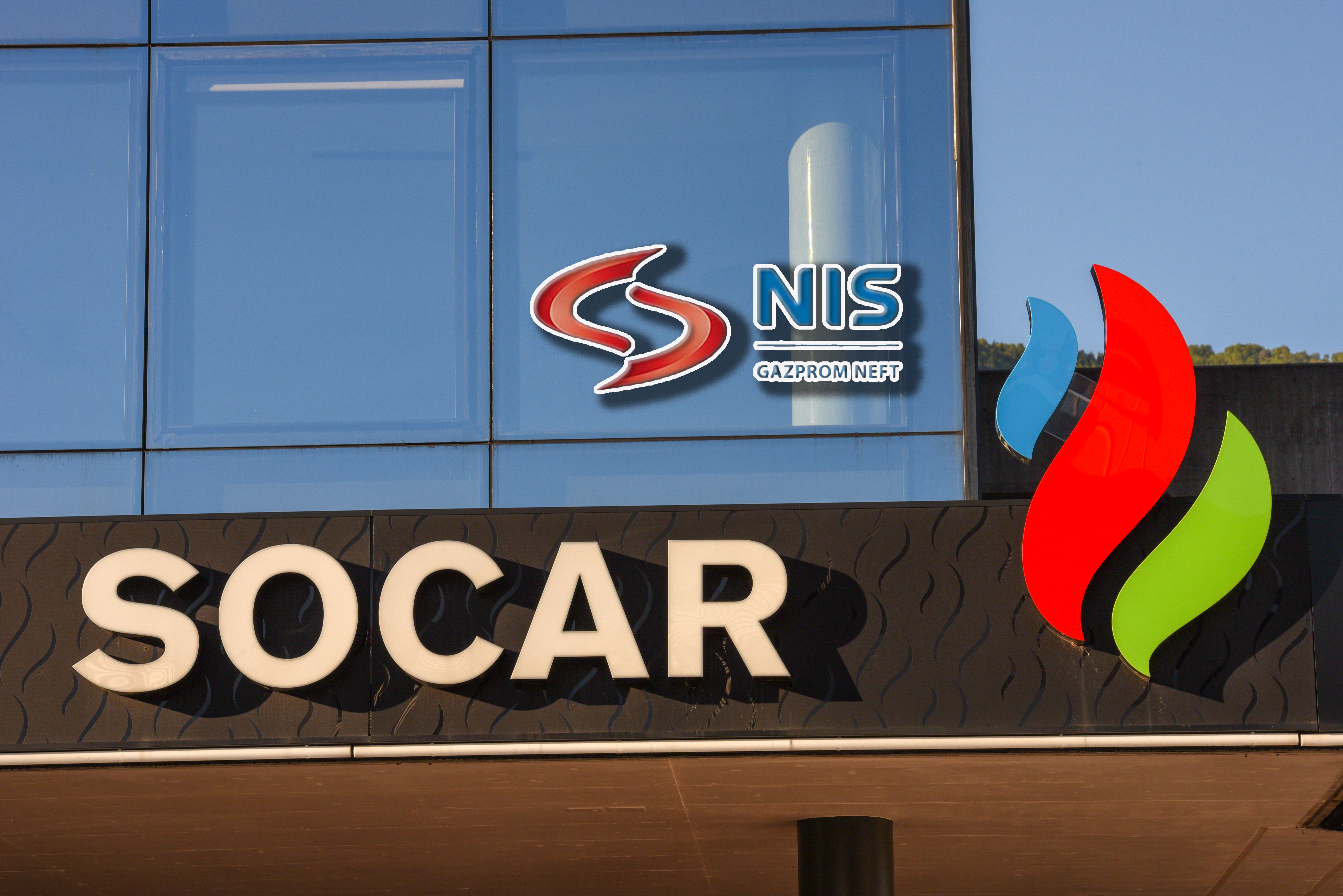 logo NIS i SOKAR Lugano, Switzerland - 1 December 2016: Logo sign of Socar gas station at Lugano on Switzerland
nis-gazprom-logo