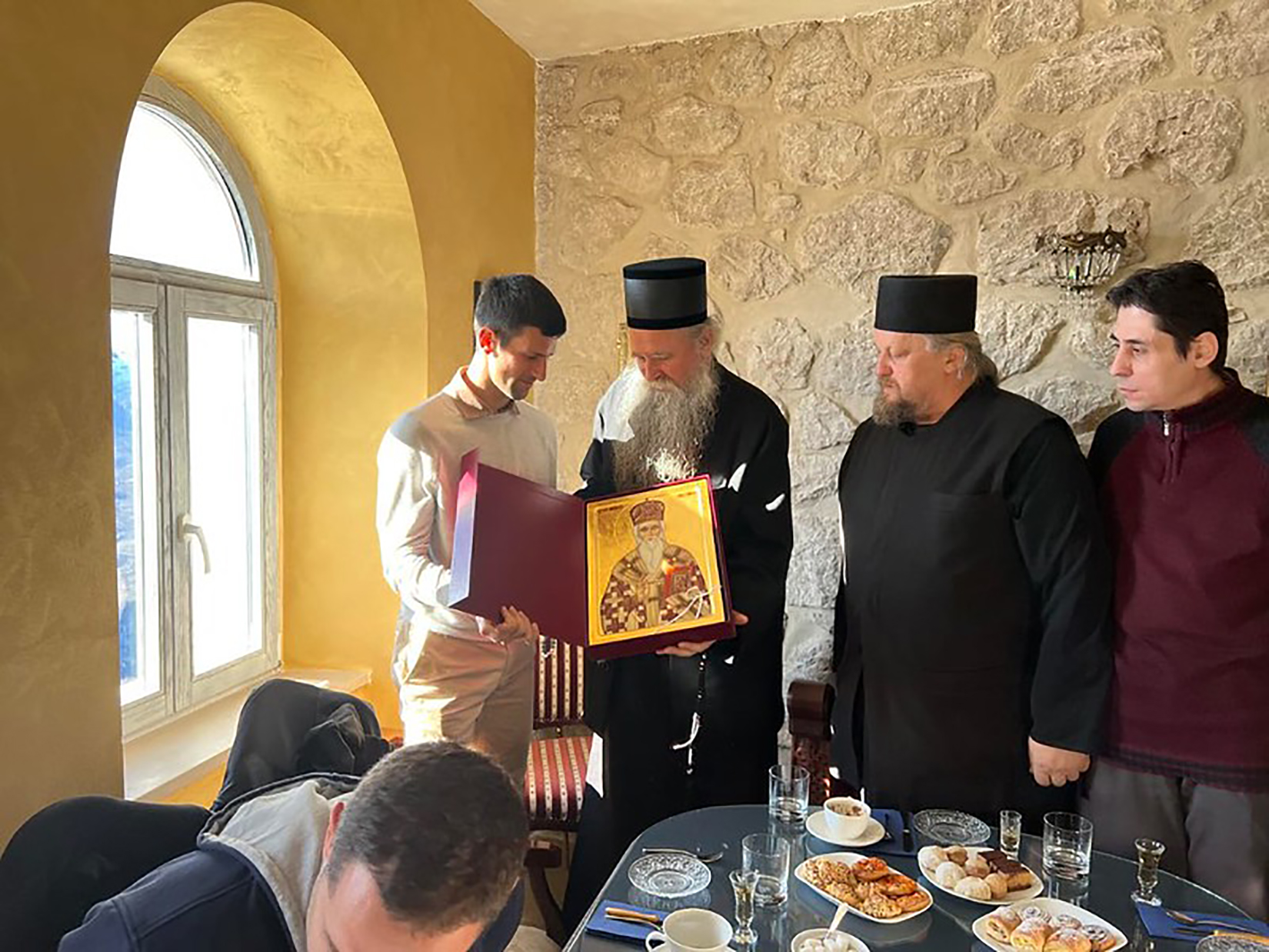 Novak Đoković, Ostrog Foto: mitropolija.com