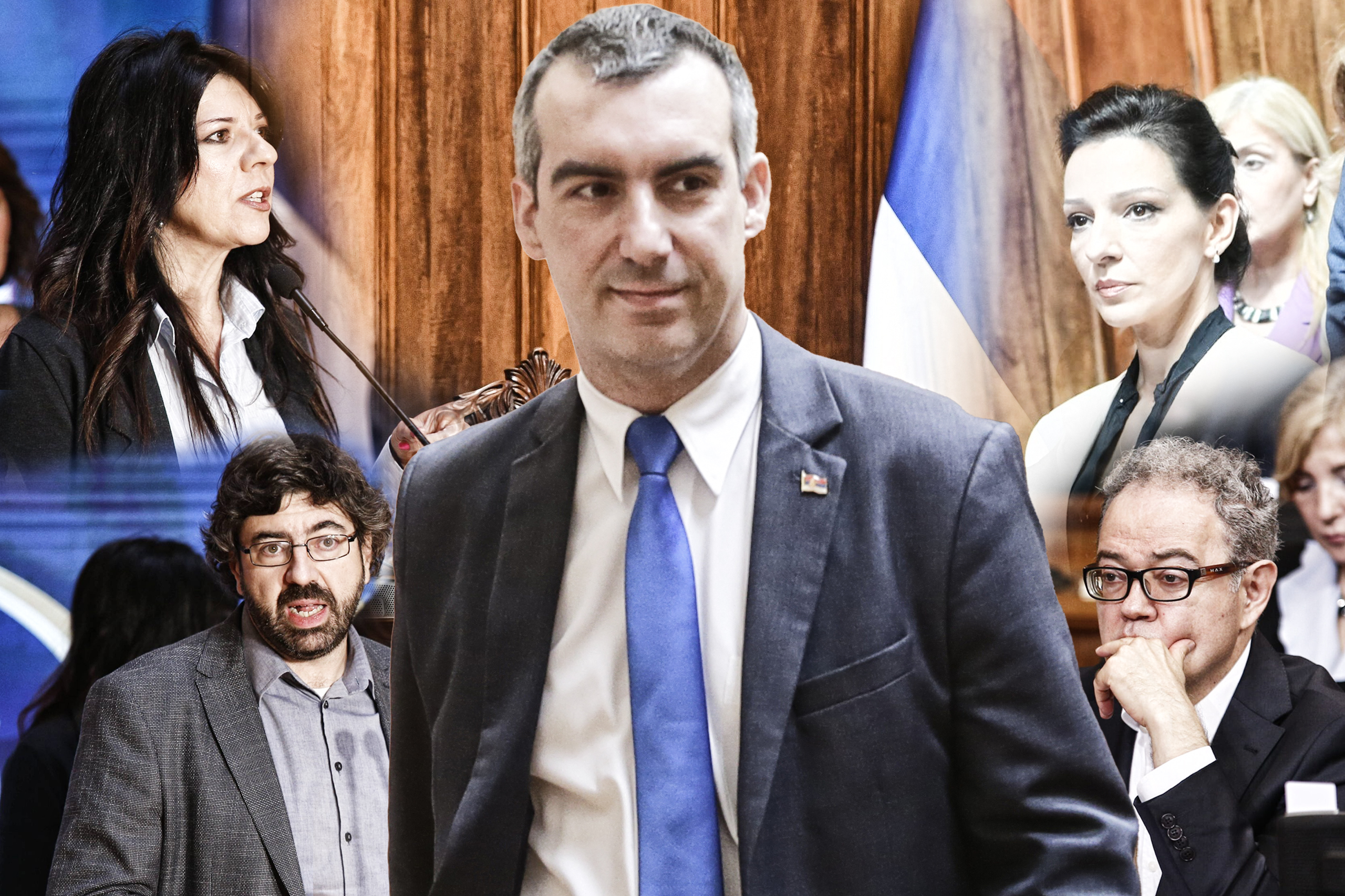 Vladimir Orlić  Marinika Tepić, Zoran Lutovac, Radomir Lazović i Ivana Parlić
