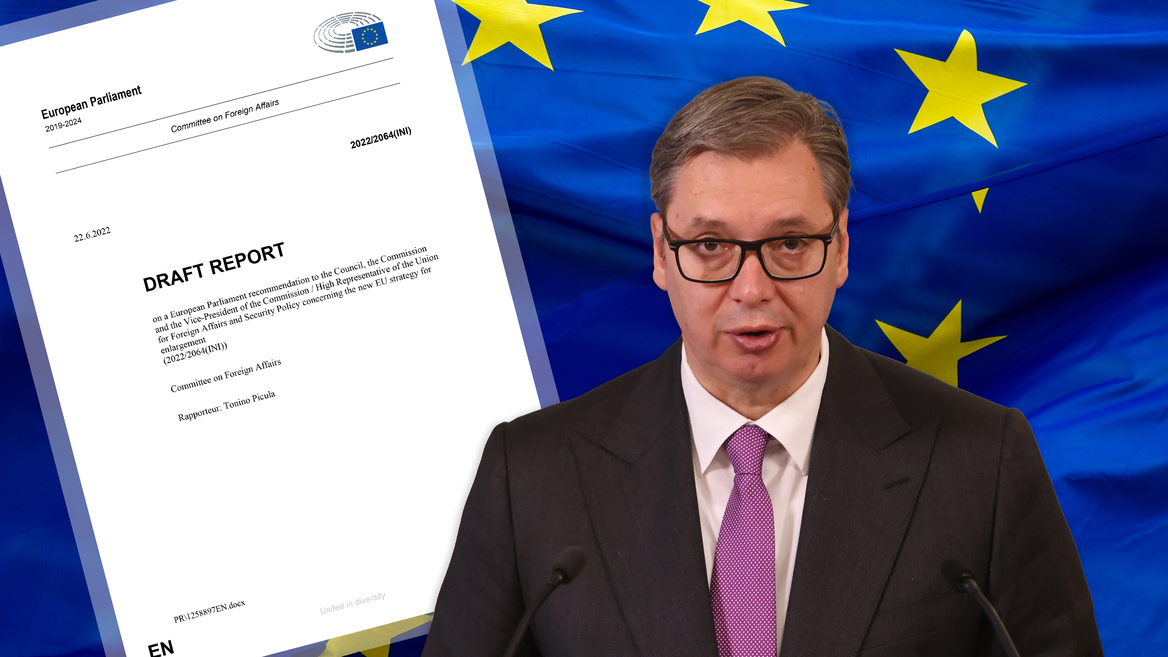 DRAFT REPORT/European Parliament Vučić kombo