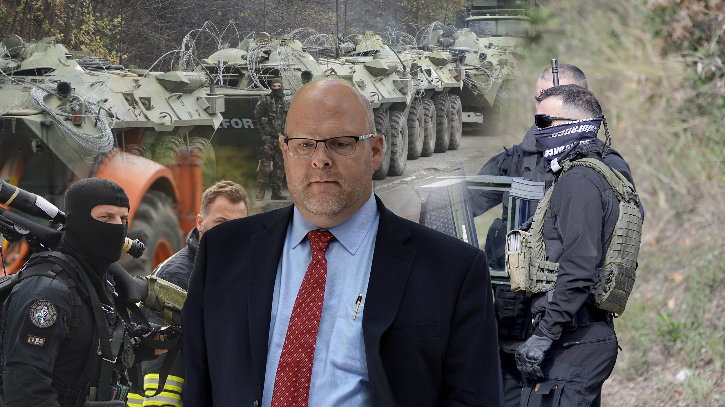 Blokada, barikade, Kosovo, Rosu, Kosovska Mitrovica
Ambasador Džefri M. Hovenijer (Jeffrey M. Hovenier)
Ambasador Sjedinjenih Američkih Država na Kosovu