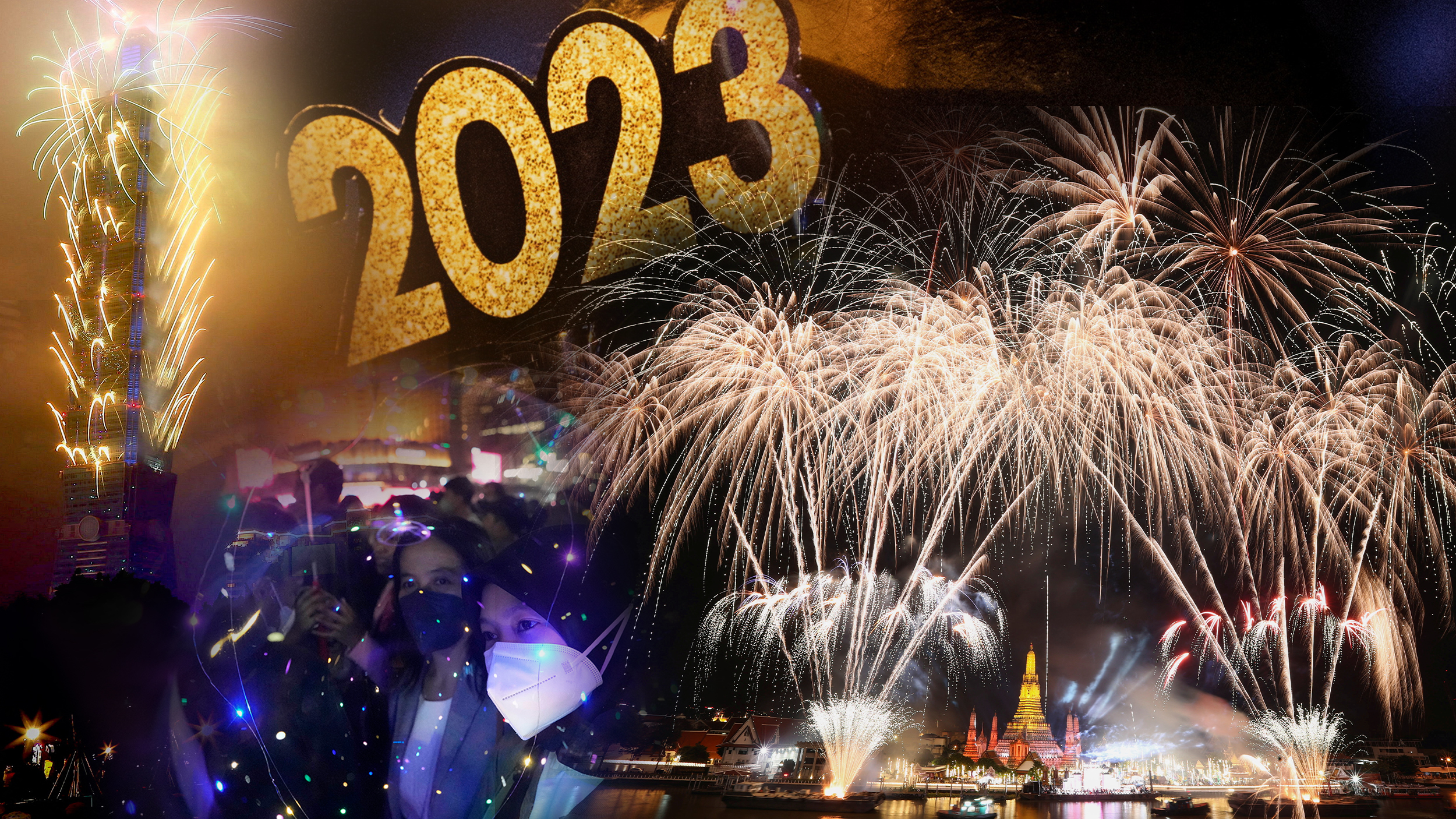 Fireworks explode over the Chao Phraya River during the New Year celebrations, in Bangkok, Thailand, January 1, 2023. REUTERS/Athit Perawongmetha
Taiwan's tallest skyscraper