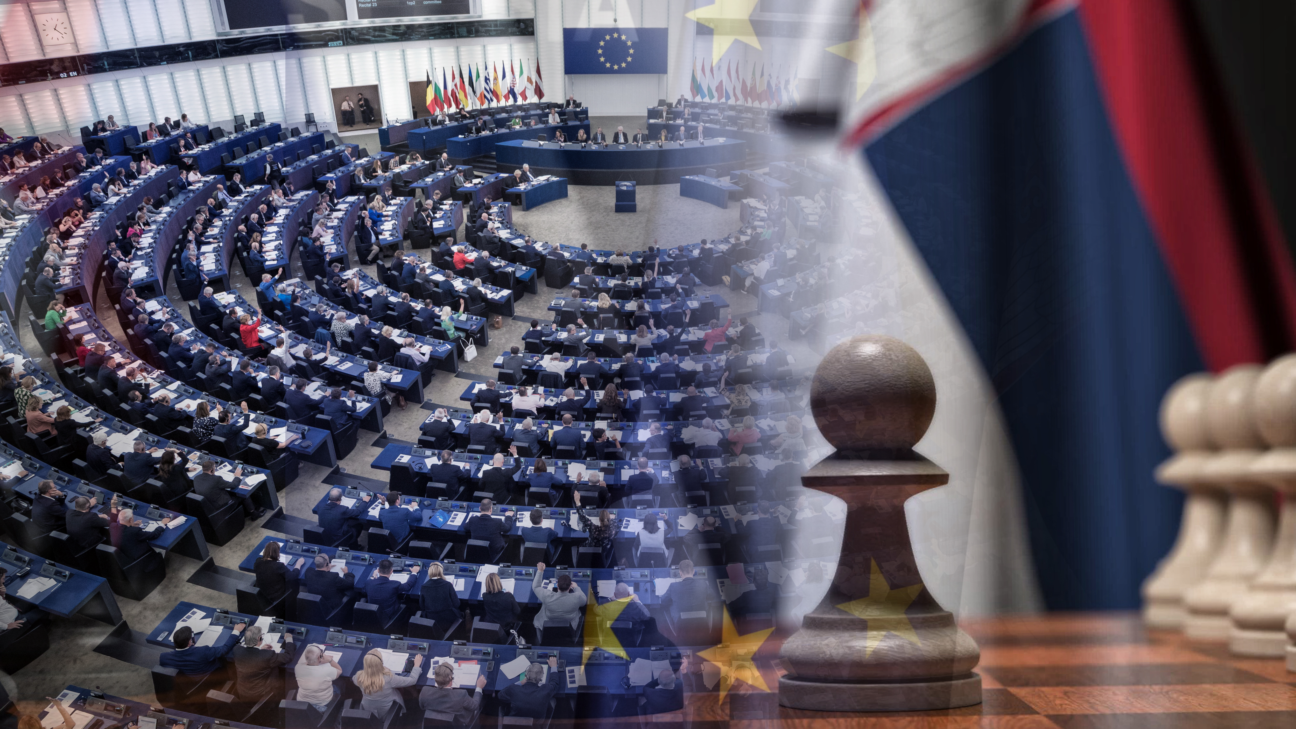 epa10183369 Members of the European Parliament take part in a voting session during a debate on renewable energy at the European Parliament in Strasbourg, France, 14 September 2022.  EPA-EFE/CHRISTOPHE PETIT TESSON