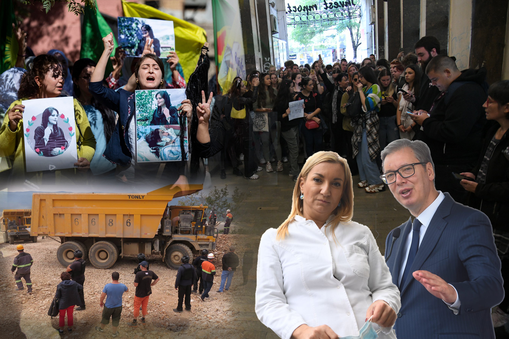 Zora Drčelić, kolumna, utisak nedelje, događaji, dogadjaji, kombo Foto: Nemanja Jovanović, Goran Srdanov/Nova.rs/TANJUG/STRAHINJA ACIMOVIC/BETAPHOTO/MILAN TIMOTIC/Delil SOULEIMAN/AFP/Profimedia