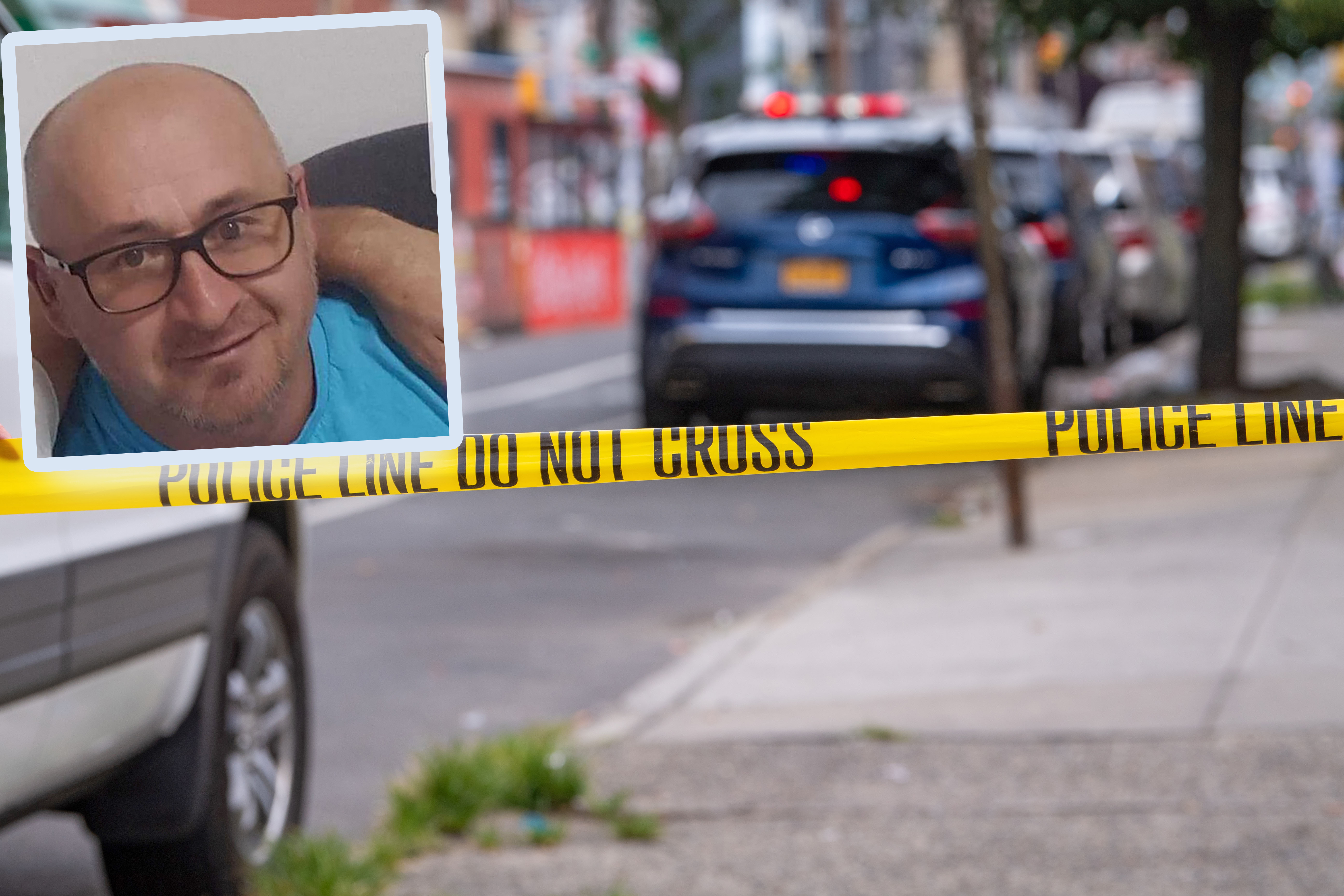 NEW YORK, NY â€“ AUGUST 01, 2021: New York Police Department (NYPD) investigate following a gang-related nighttime shooting that injured 10 people on 37 Avenue in Corona, Queens.