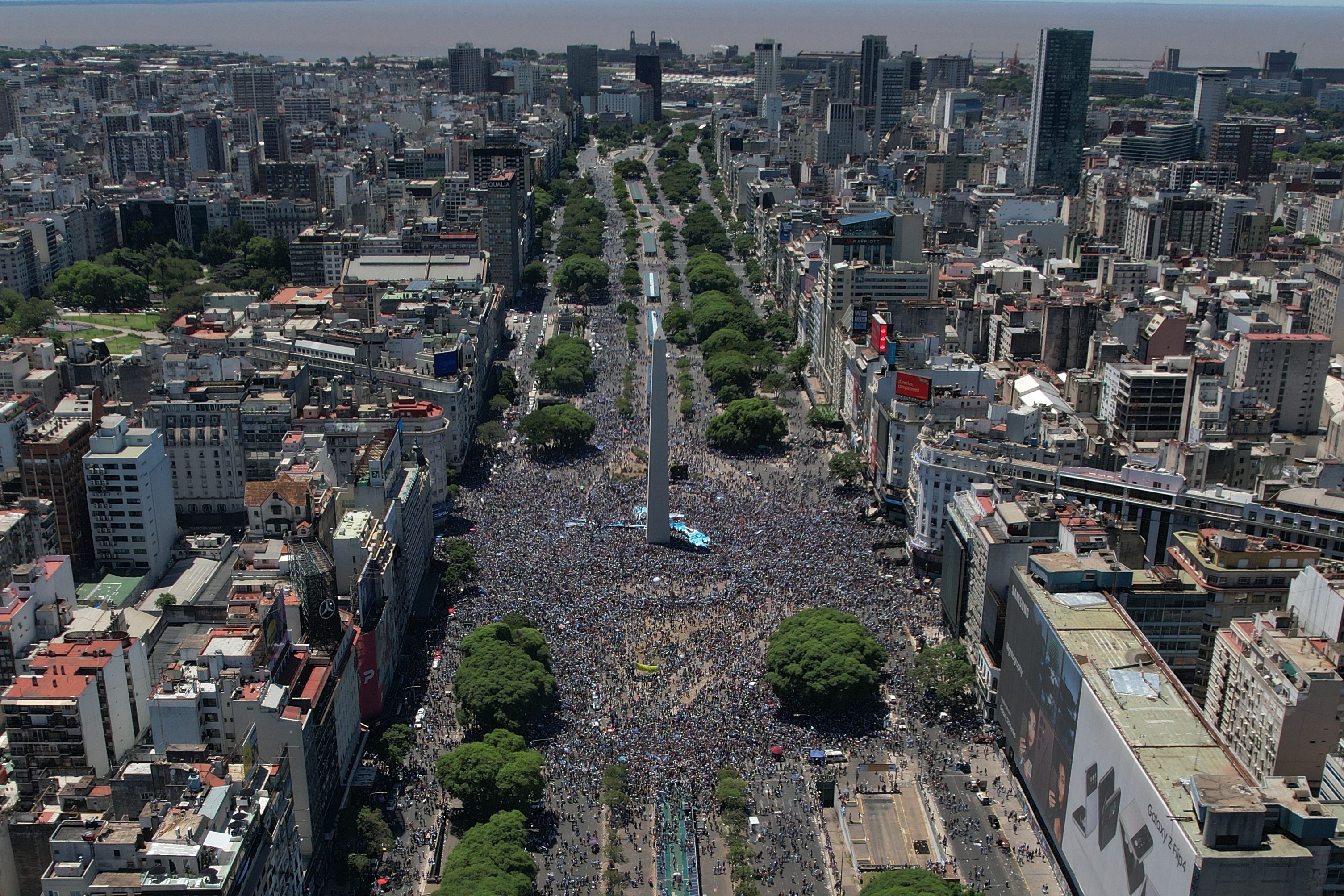 Victory parade for World Cup winner Argentina