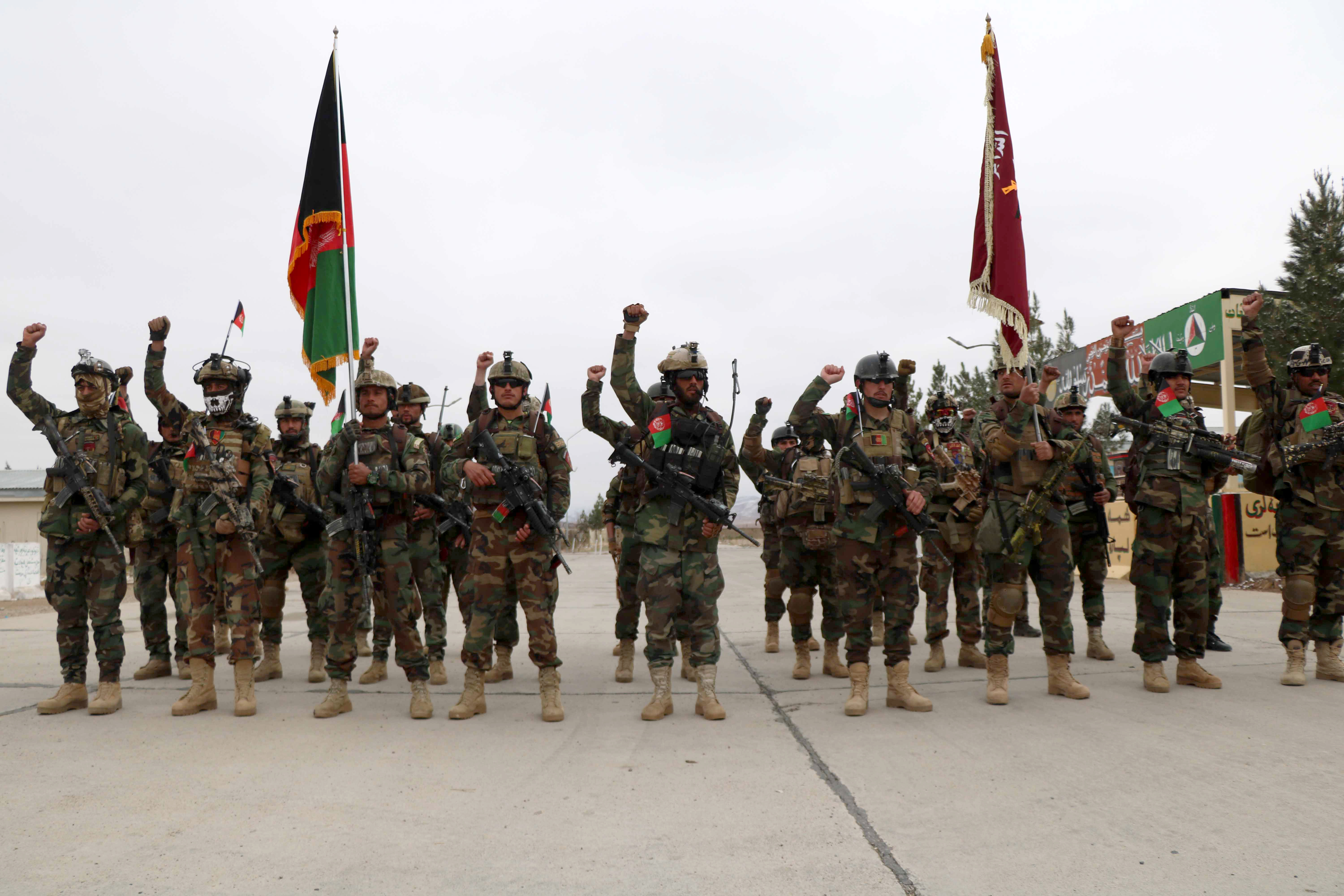 Afghan special force commando unit leave for Baghdis province in Herat
