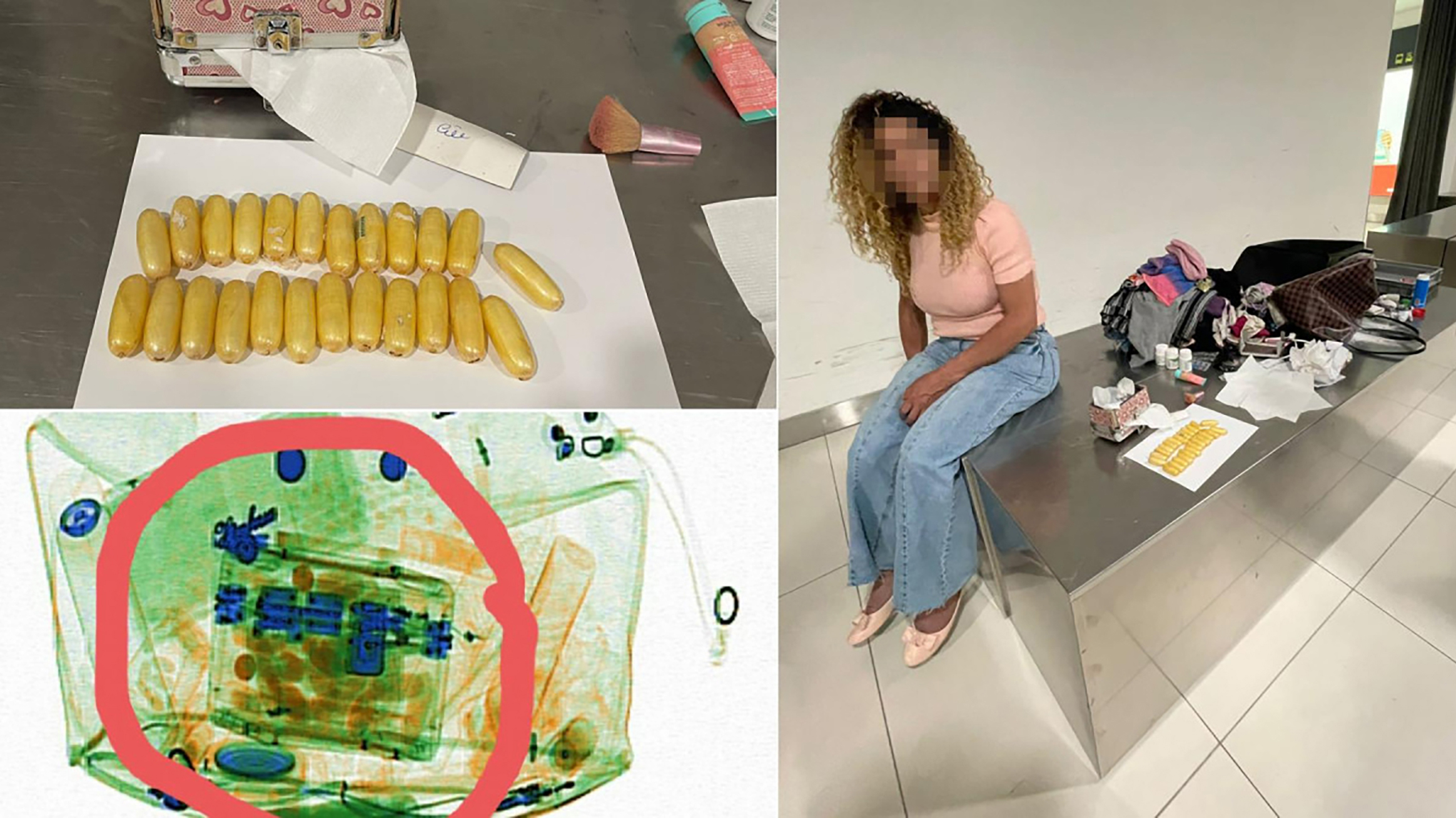 Ovo je transrodna Brazilka sa 117 kapsula s kokainom, sadržaj torbice odmah ju je odao