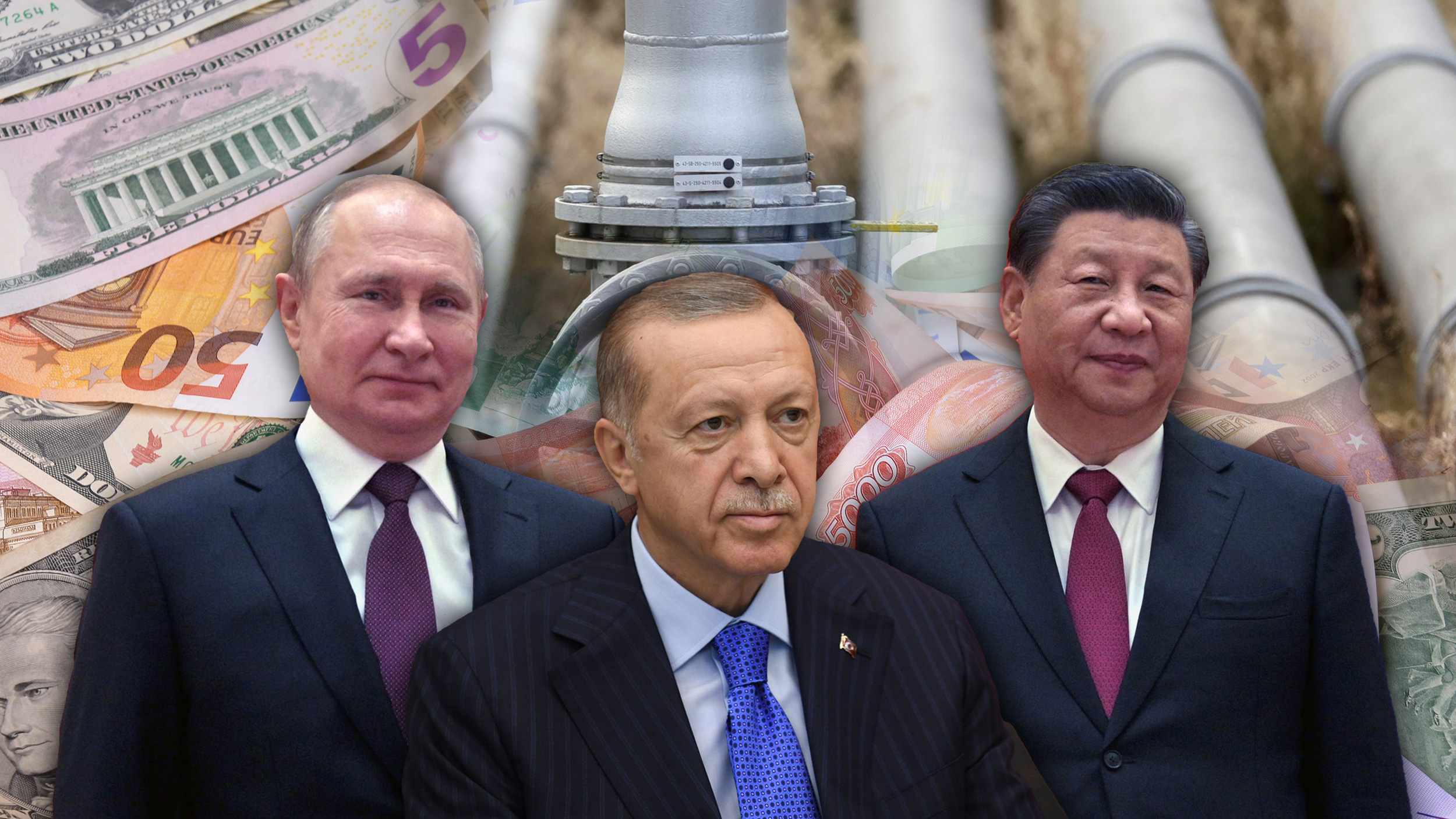 Vladimir Putin, Si Đinping, Redžep Tajip Erdogan, gasovod, Pare, Kombo