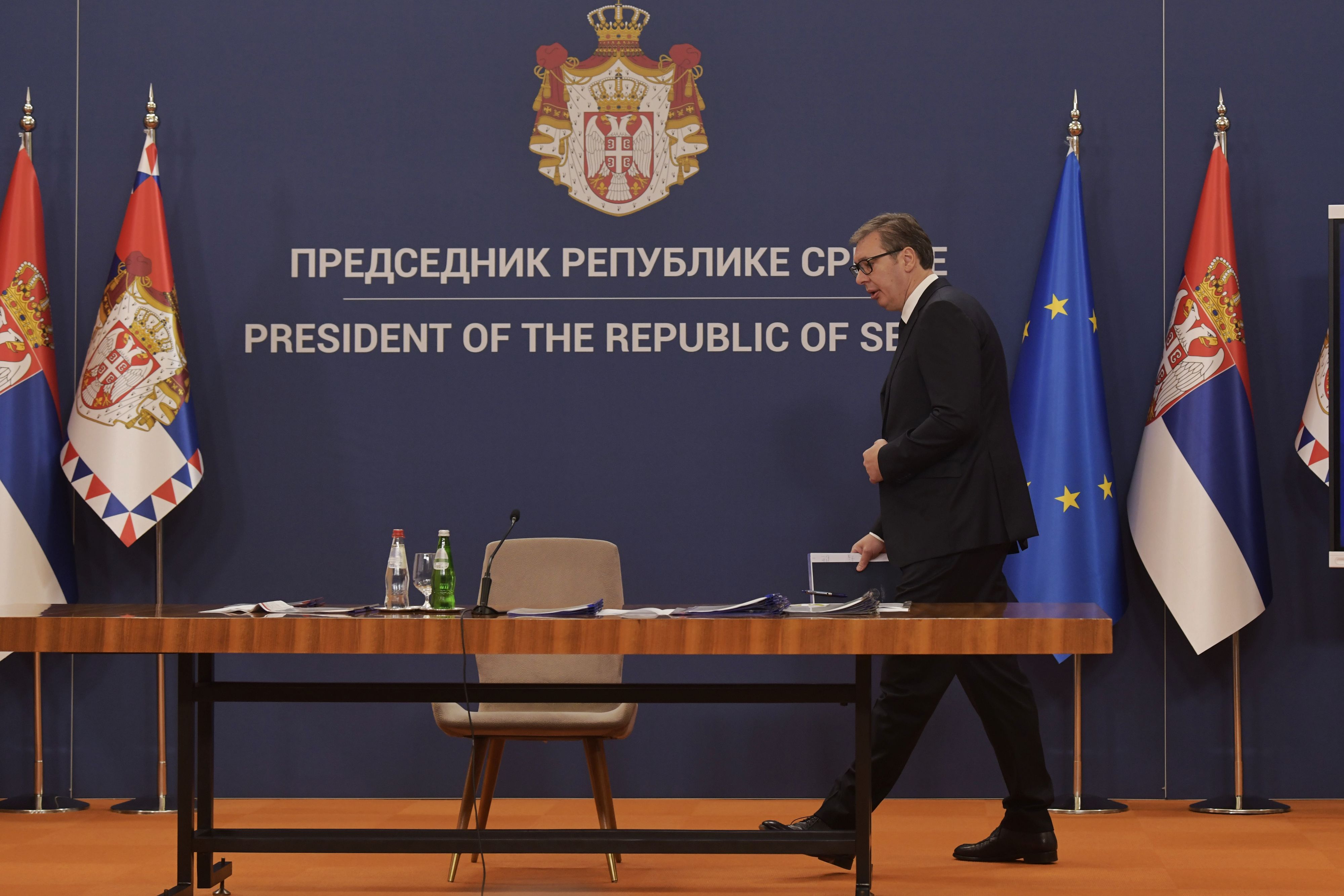 Beograd 08. oktobar 2022. Obracanje predsednika Aleksandra Vucica naciji Foto:Goran Srdanov/Nova.rs