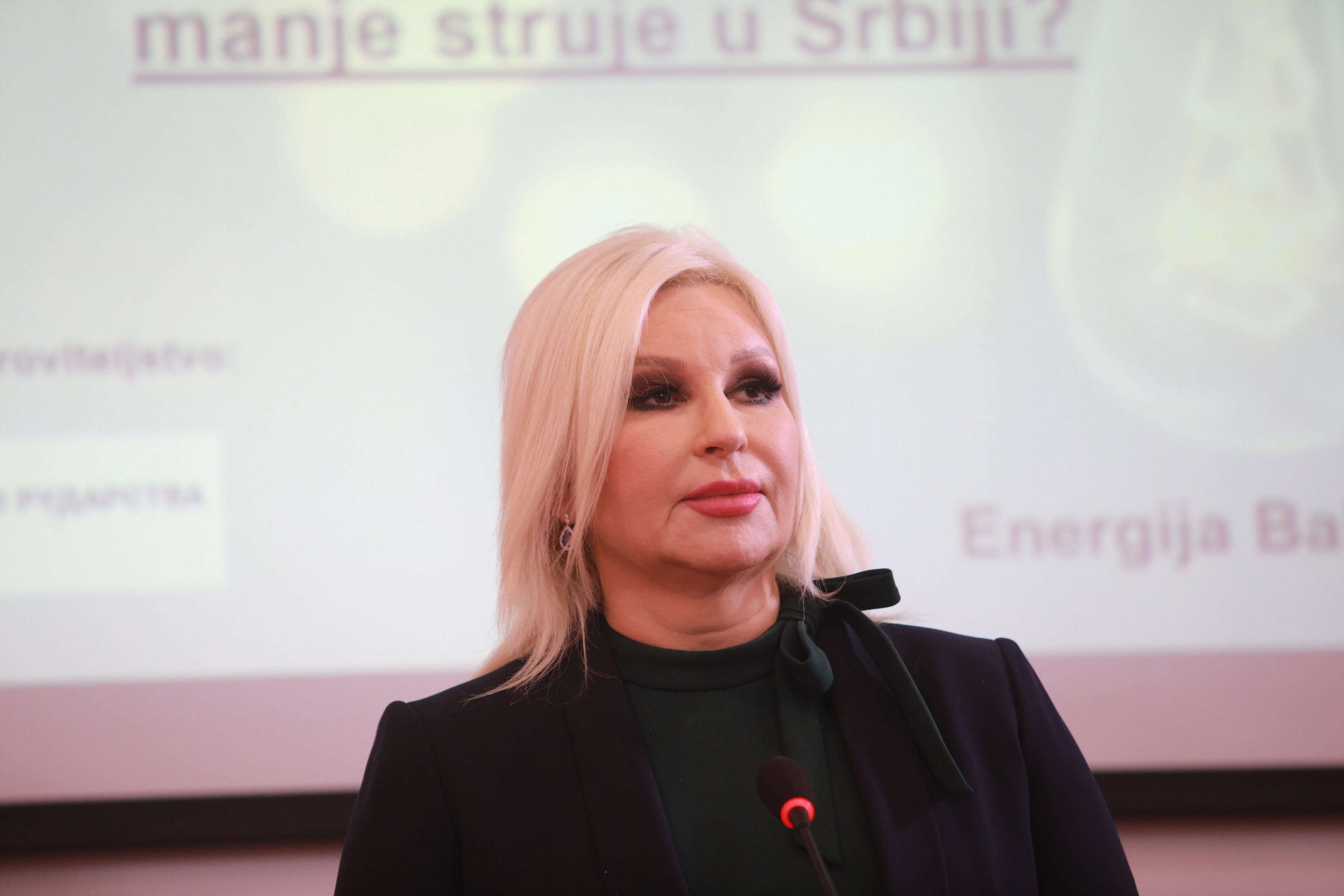 The conference "How to use less electricity in Serbia in the coming winter" was held in the UNS Press Center, which was opened by the Minister of Mining and Energy, Zorana Mihajlovic.