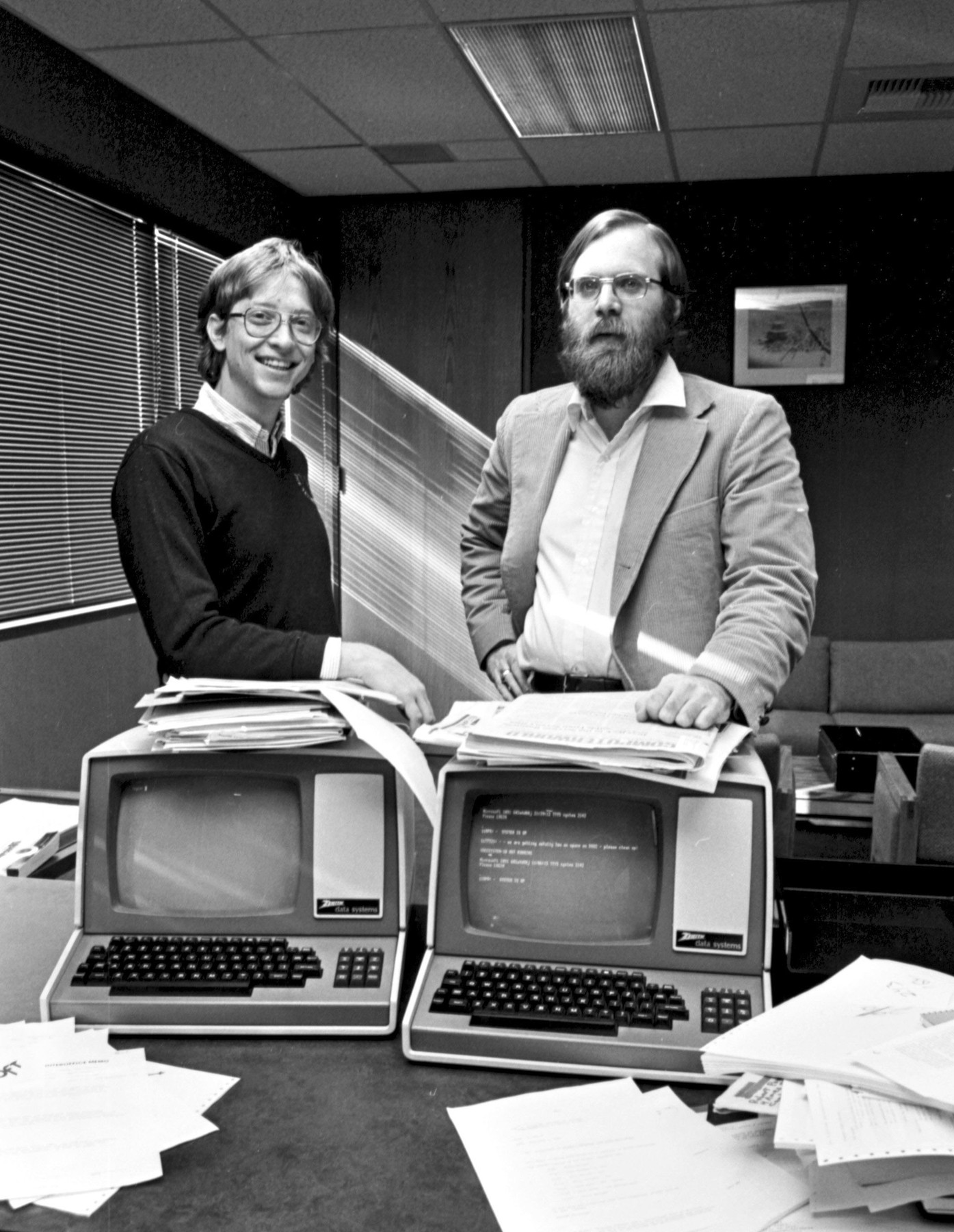 Bill Gates and Paul Allen, 1982. .Feb. 10, 1982.,Image: 43563372, License: Rights-managed, Restrictions: * U.S. Tabloid Rights OUT *, Model Release: no, Credit line: s03 / Zuma Press / Profimedia