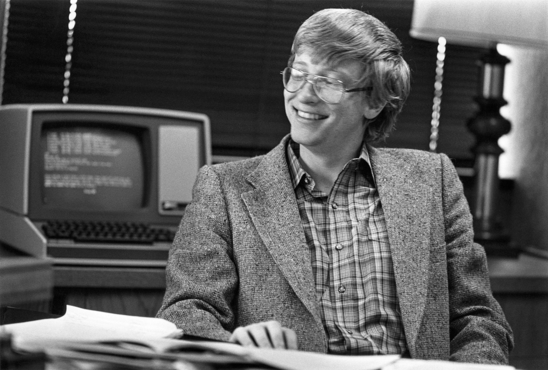 Young Bill Gates, software developer, president and CEO of Microsoft, circa March, 1985. (USA)