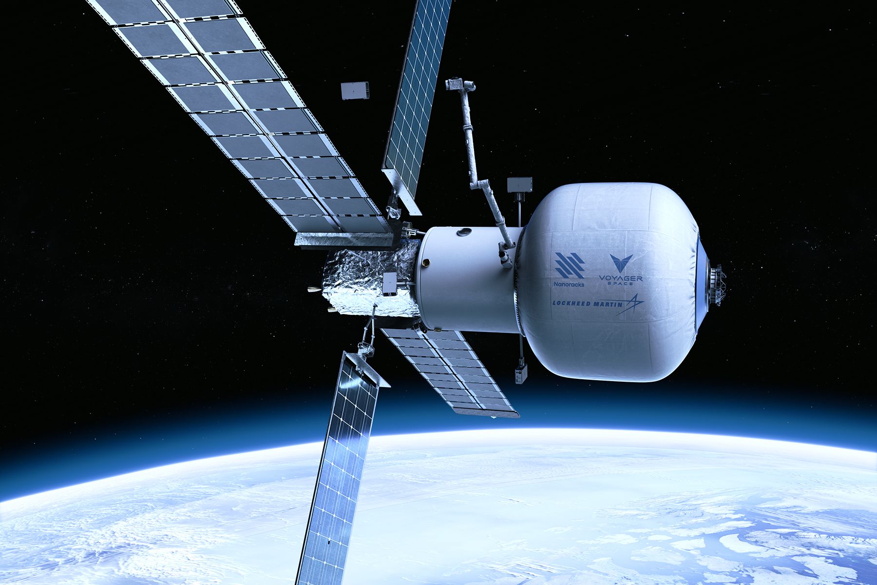 Hilton Building Hotel Rooms in Space