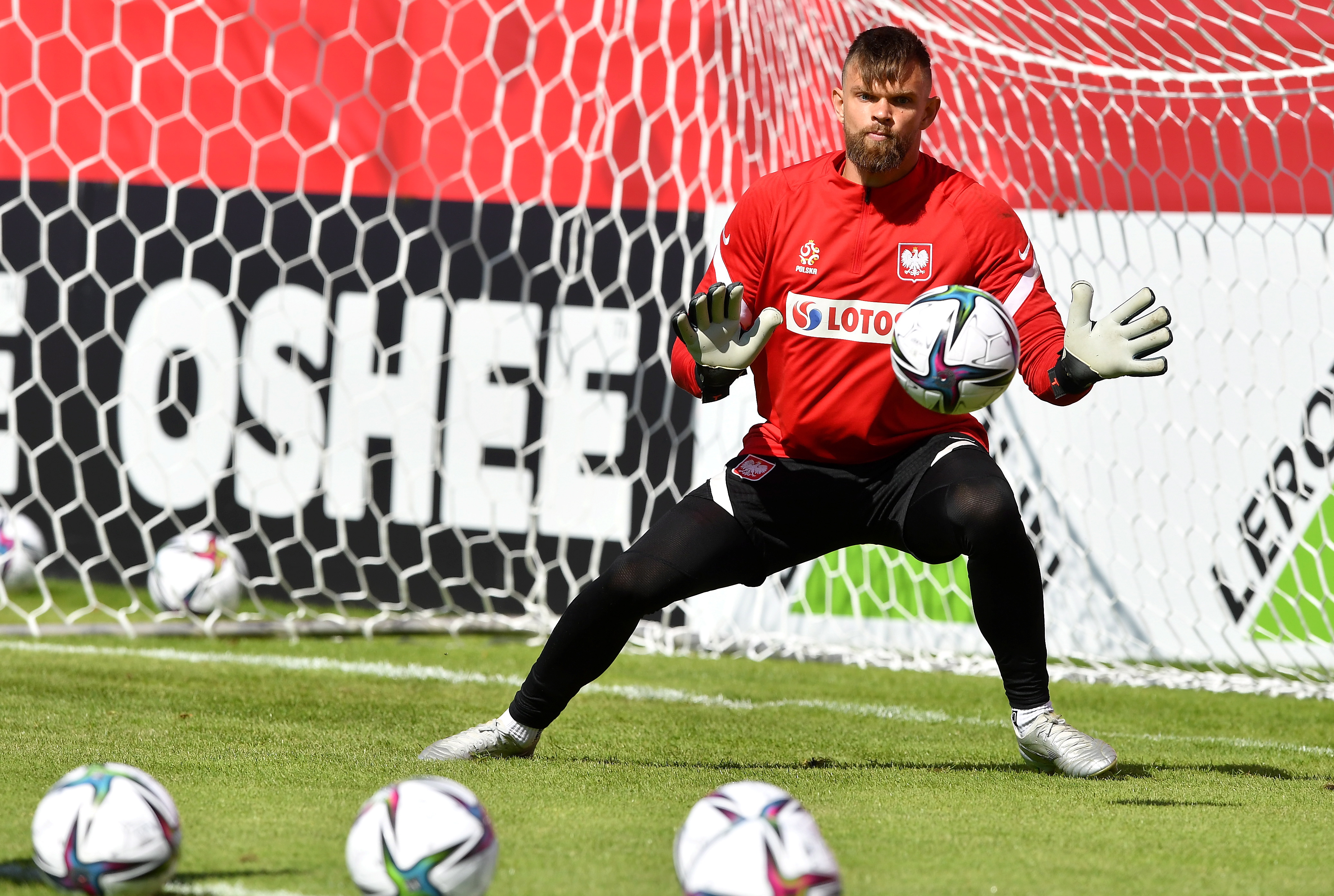 Polish national soccer team training session