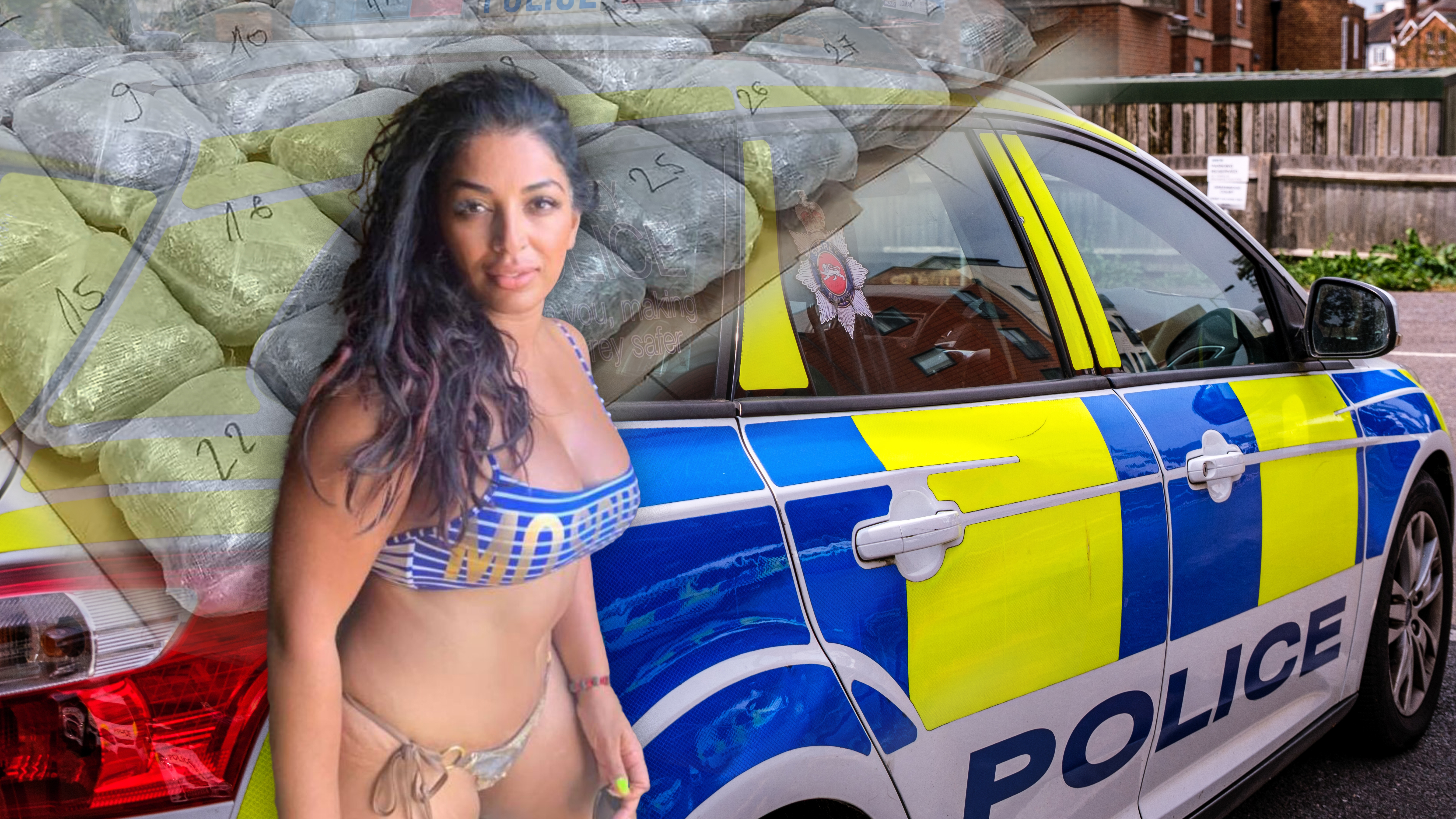 Epsom Surrey, London, May 09 2022, Police Patrol Squad Car Parked With No People