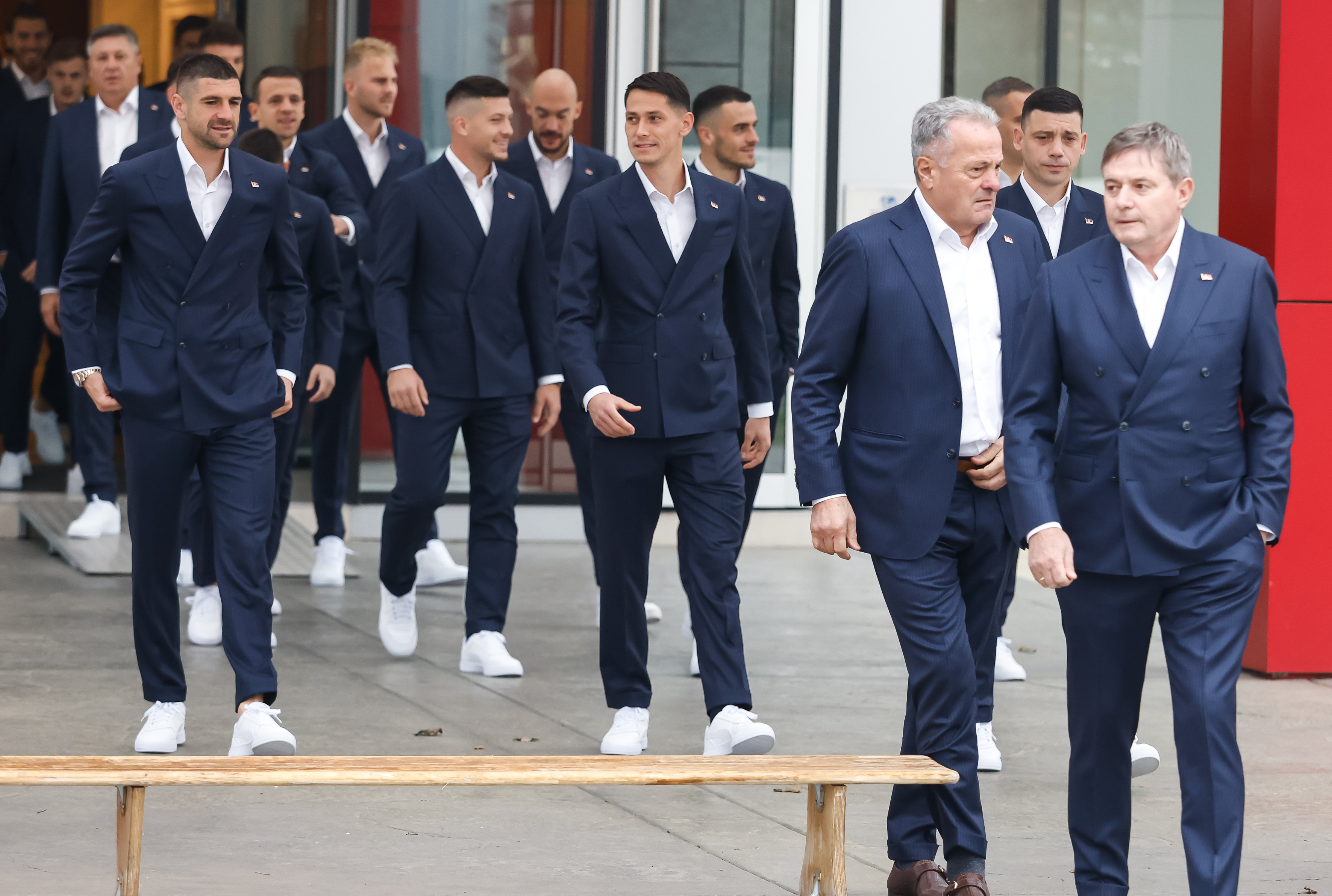 odlazak fudbalske reprezentacije Srbije na FIFA World Cup 2022 Qatar at Sports center of Serbia Footbal Federation on November 15, 2022 in Stara Pazova, Serbia. (Photo by Narko Djokovic/Starsport.rs ©)